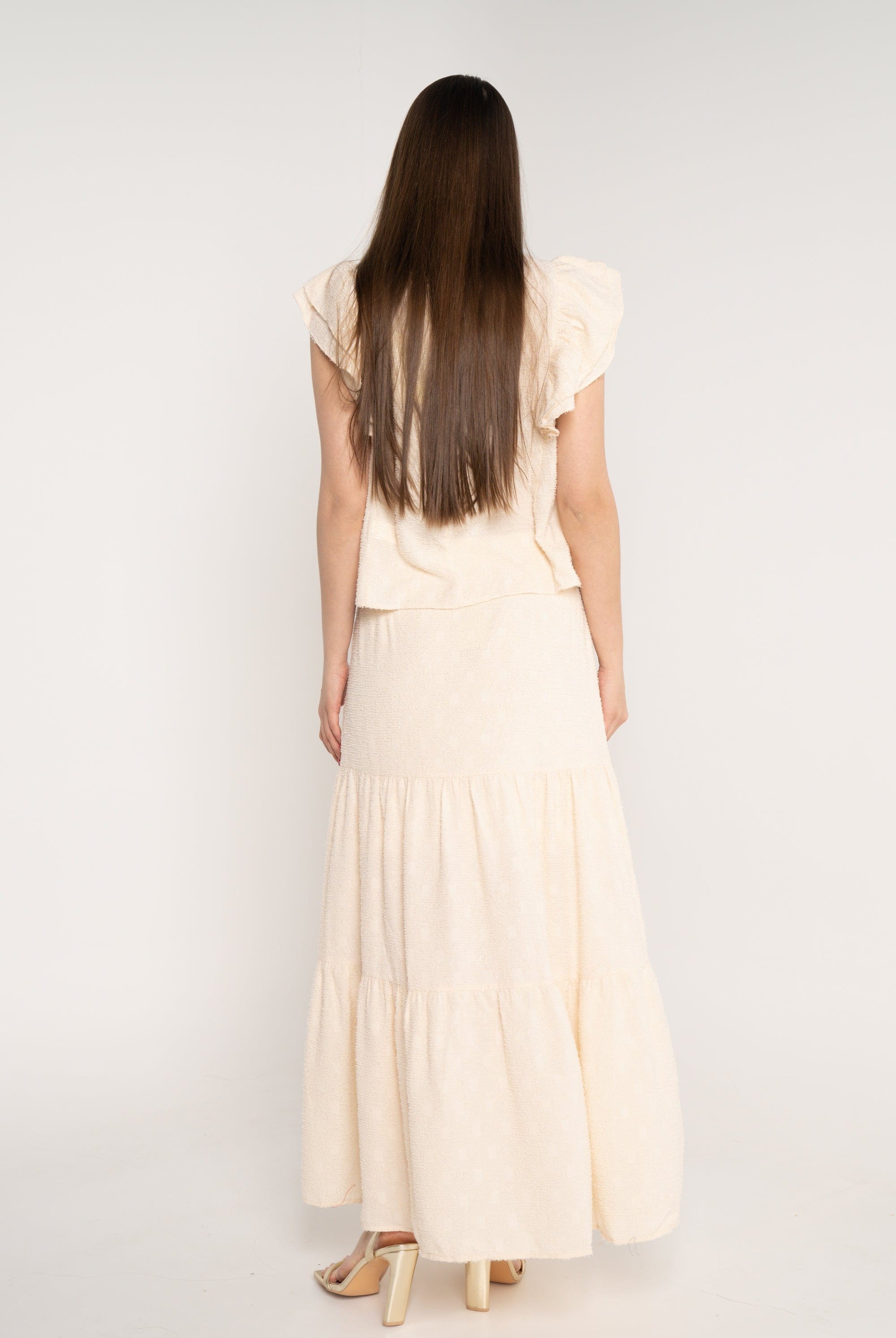 ميكا تنورة طويلة نسائية سادة بكرانيش