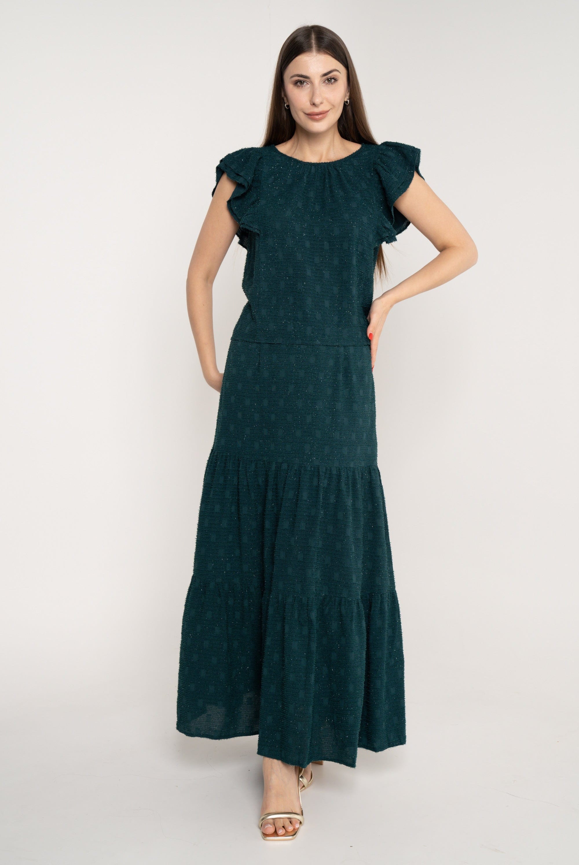 ميكا تنورة طويلة نسائية سادة بكرانيش