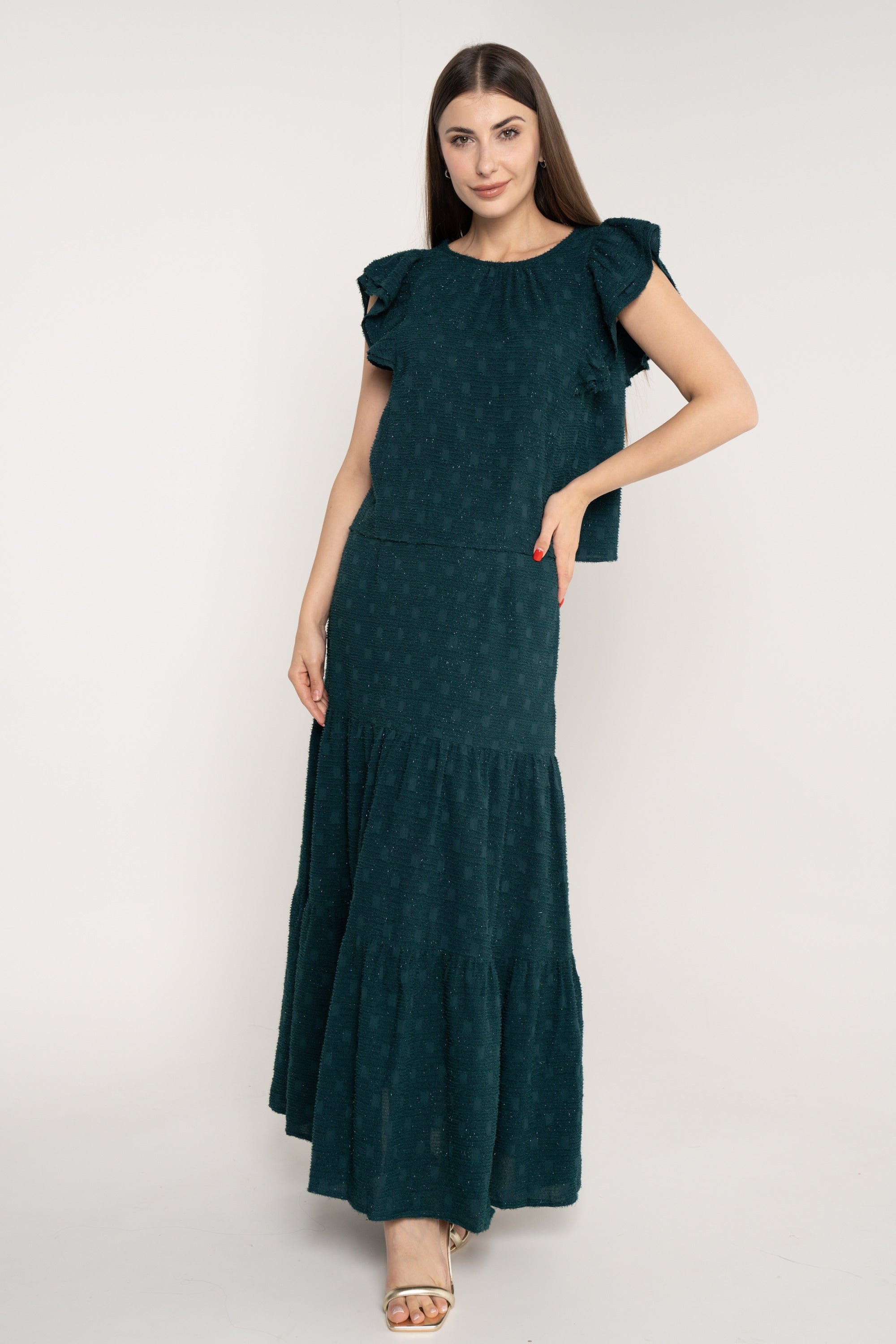 ميكا تنورة طويلة نسائية سادة بكرانيش