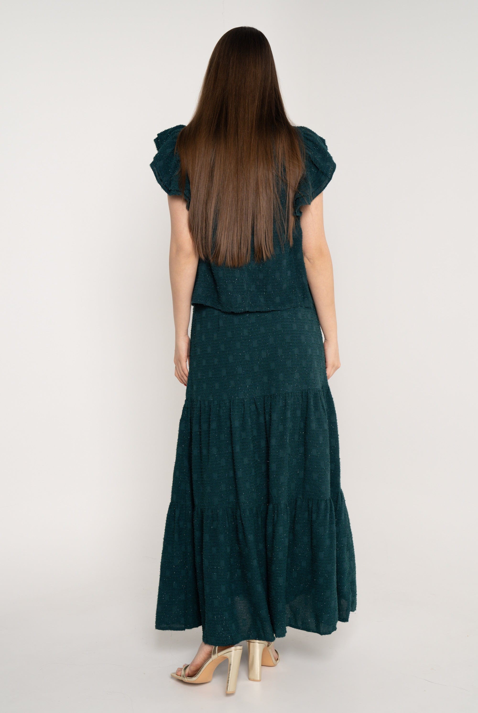 ميكا تنورة طويلة نسائية سادة بكرانيش