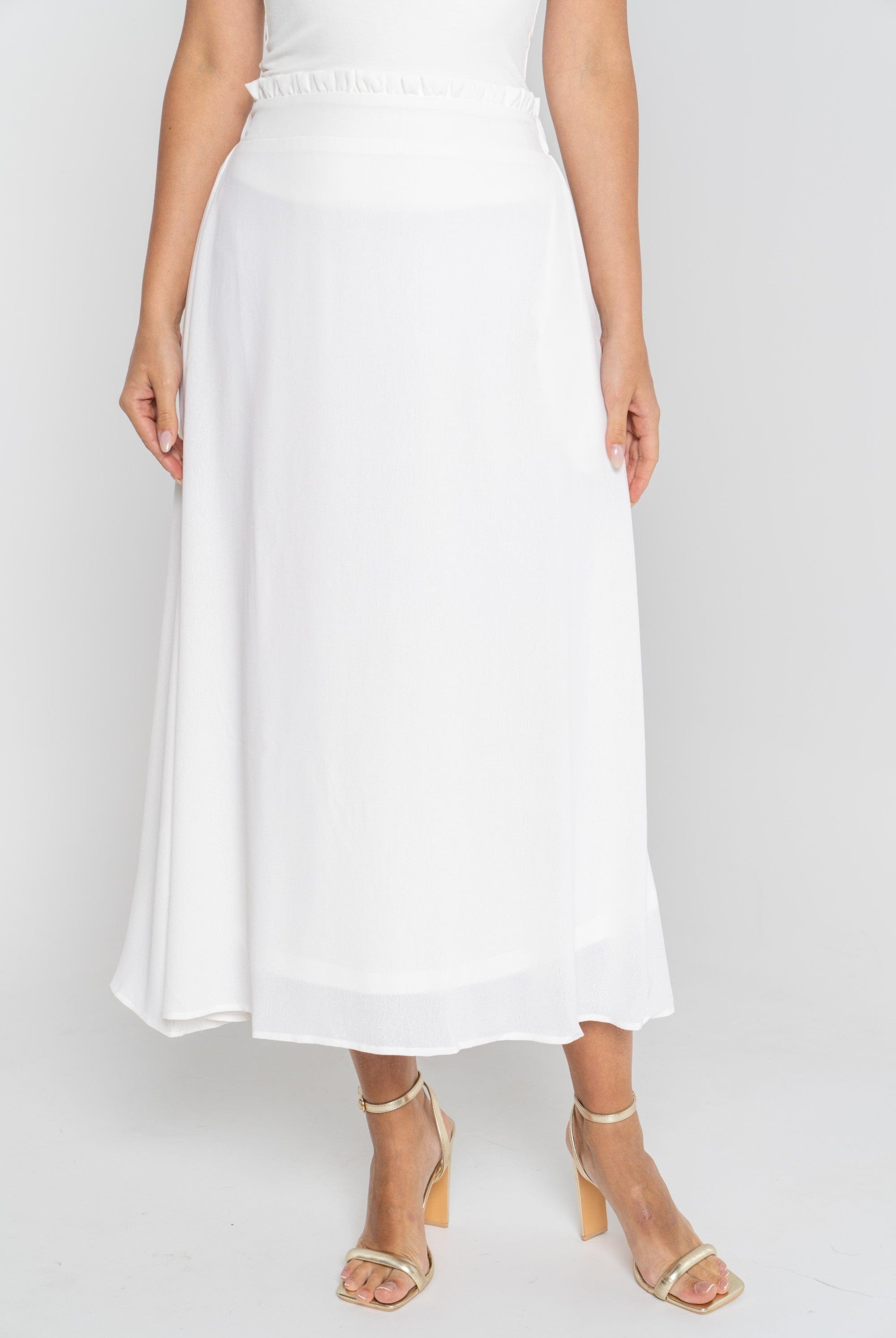 ميكا تنورة ميدي سادة نسائية