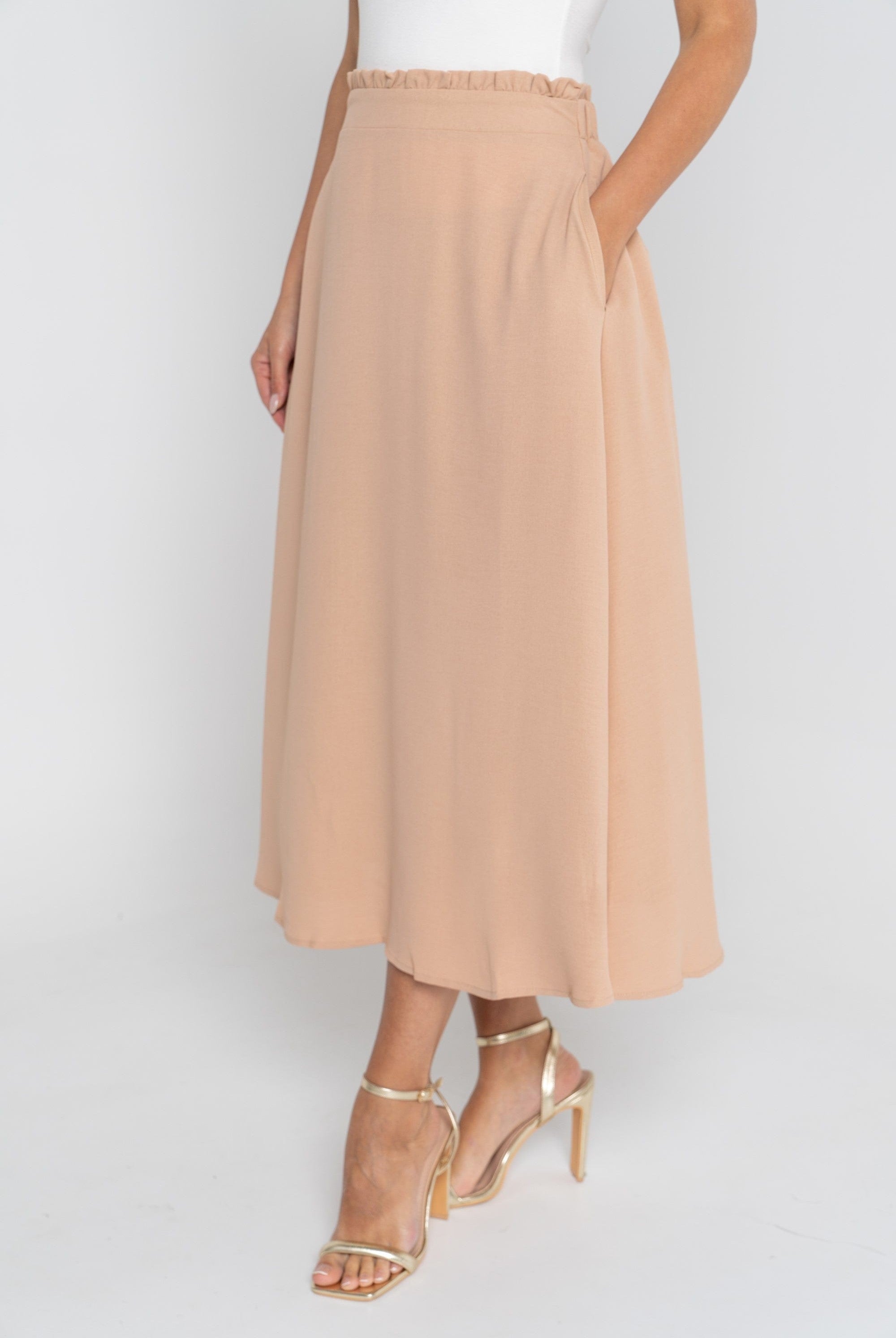 ميكا تنورة ميدي سادة نسائية