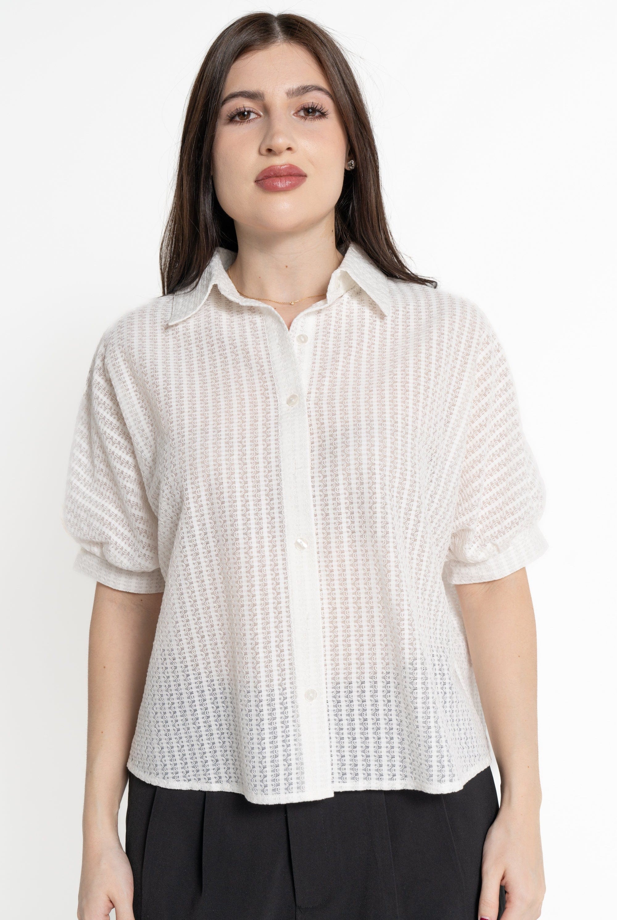 ميكا قميص بأكمام 3/4 واسع نسائي