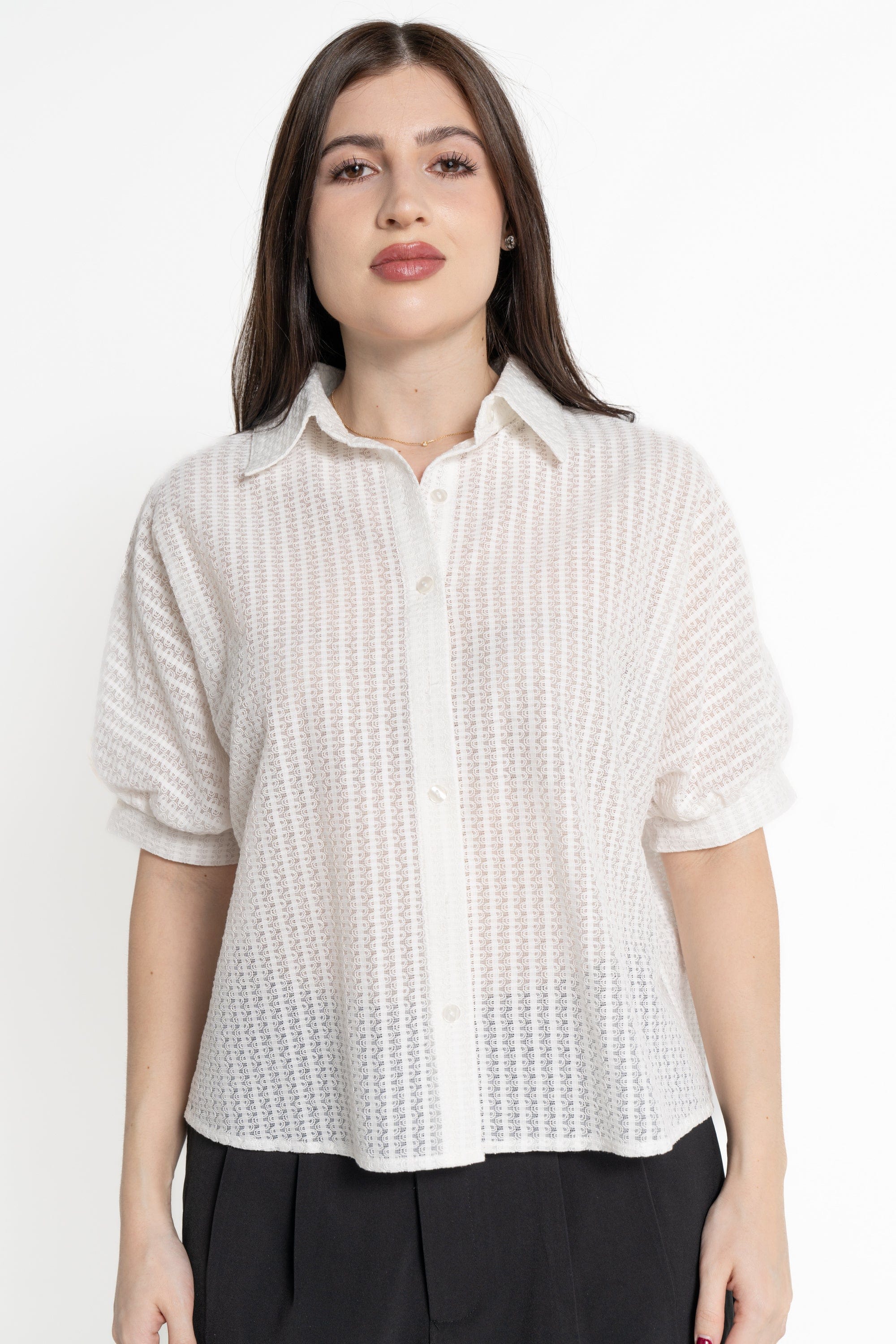 ميكا قميص بأكمام 3/4 واسع نسائي