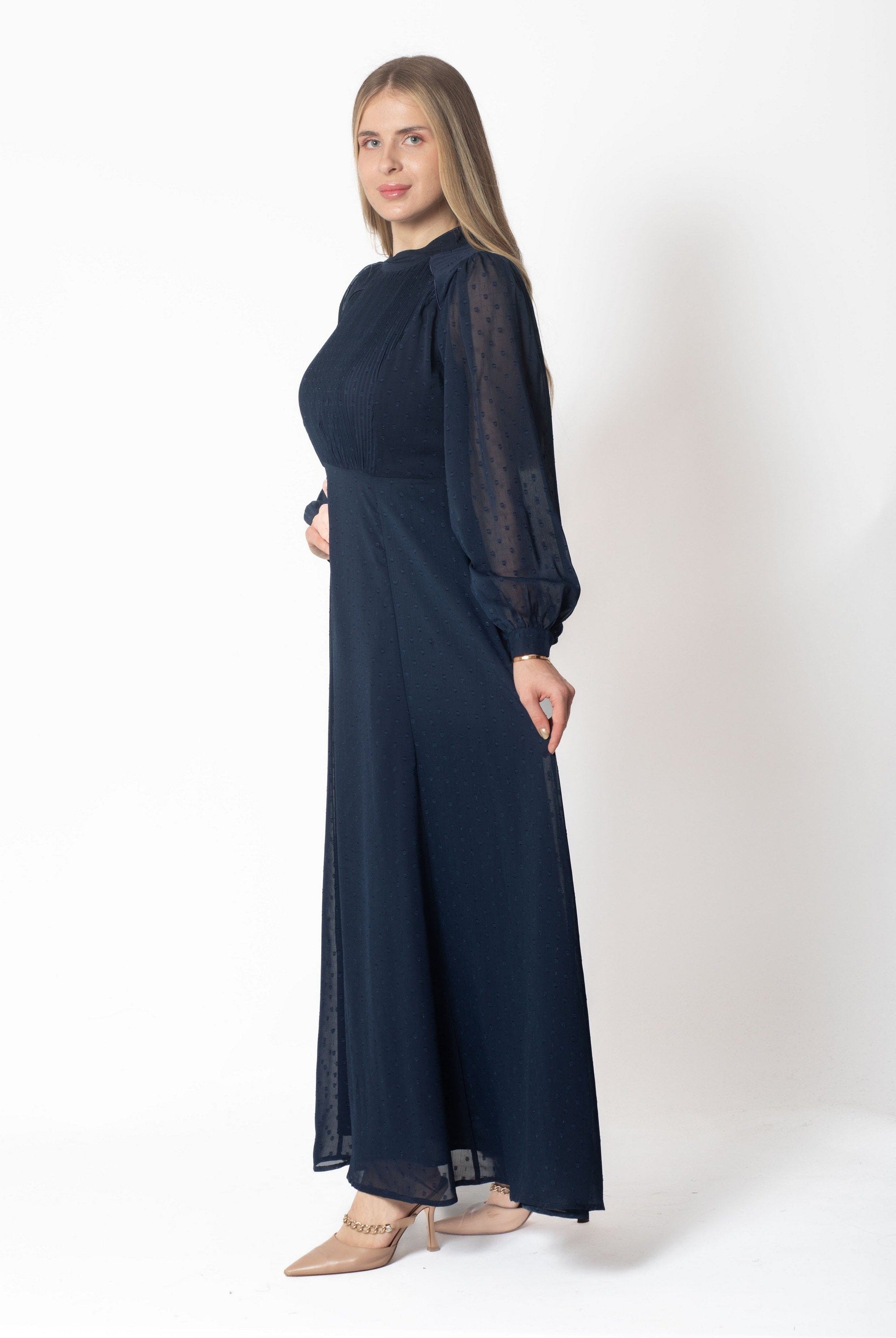 ميكا فستان ماكسي كم طويل مخصر نسائي