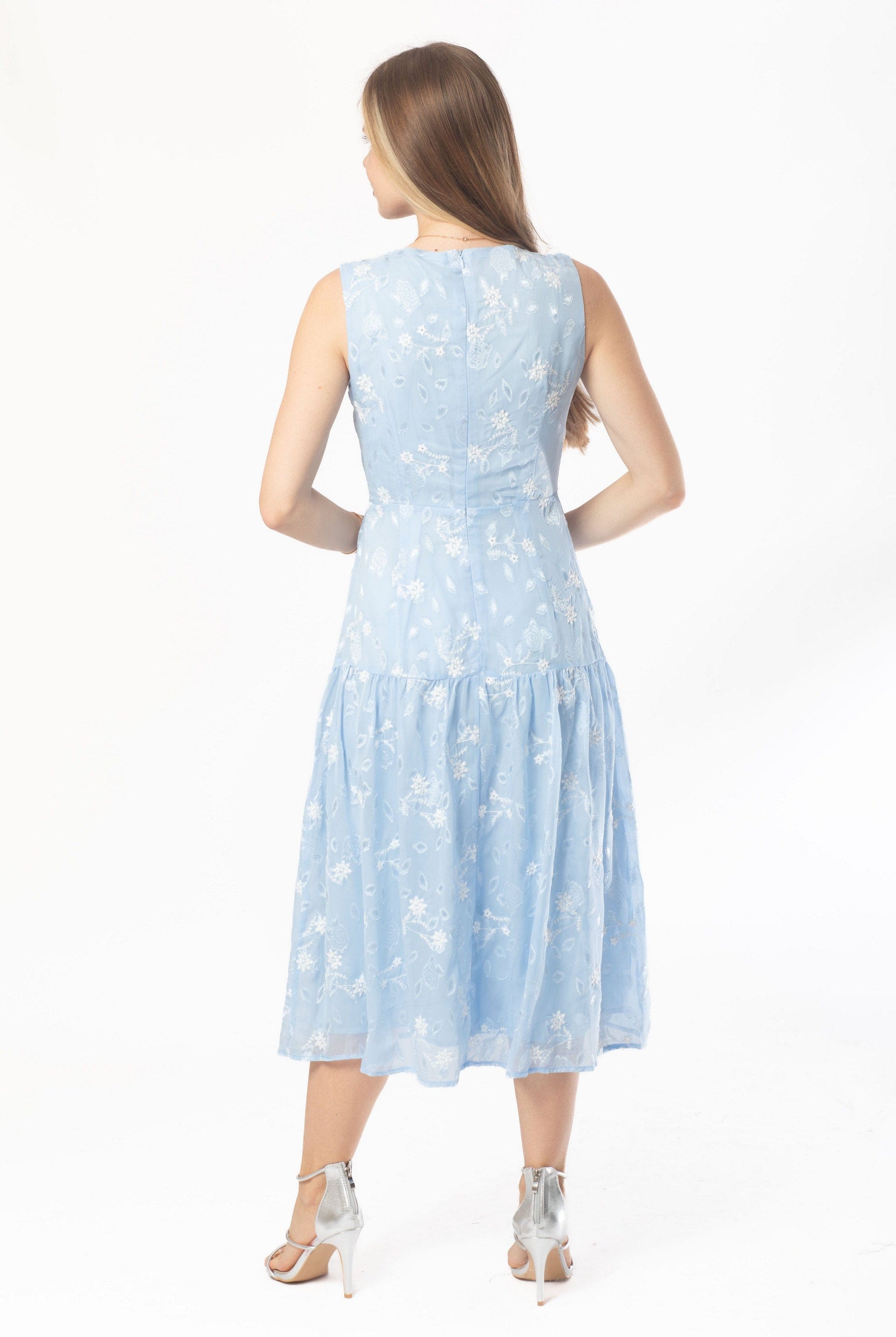 ميكا فستان ميدي كت منقوش نسائي