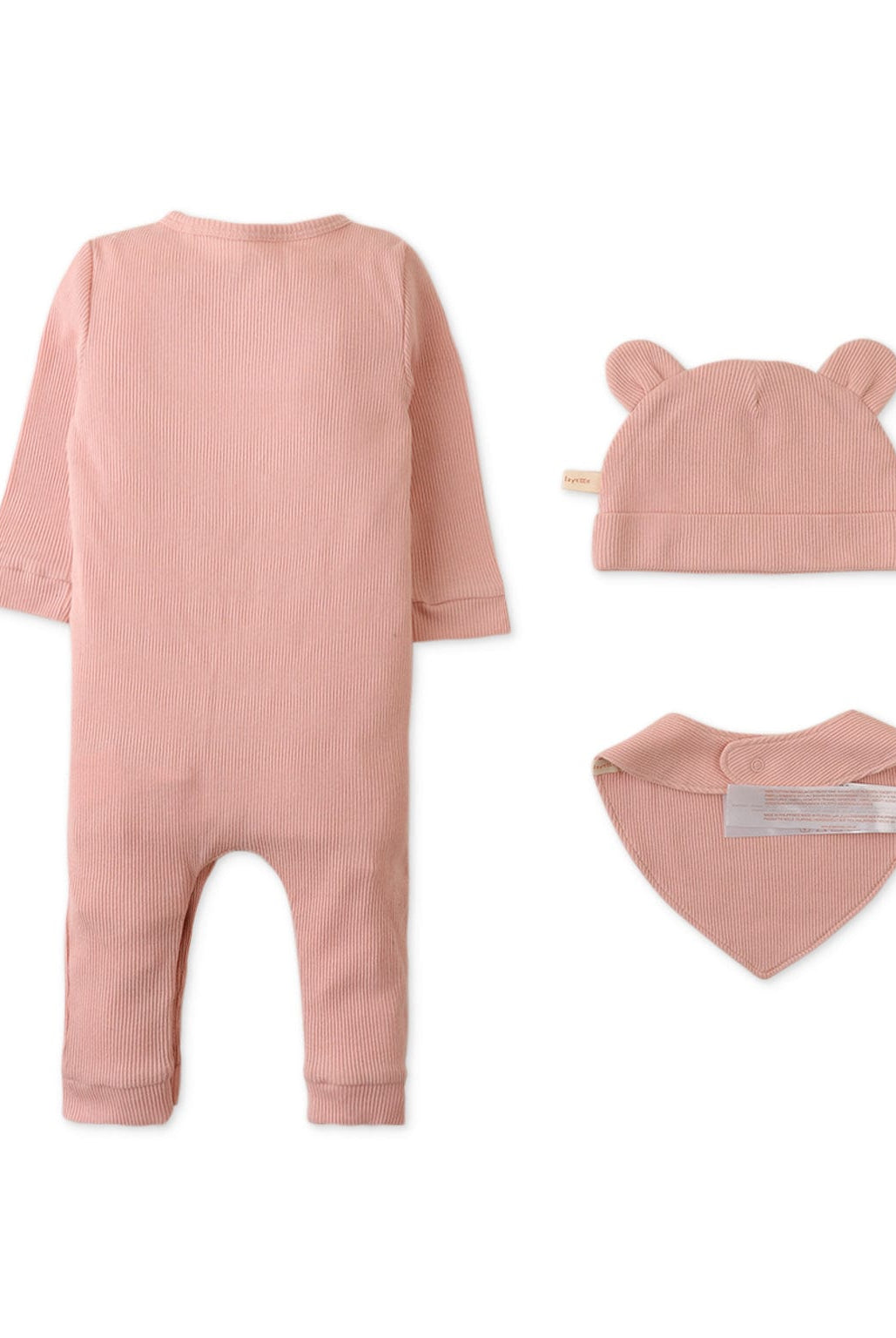 جينجرسنابس جمبسوت بناتي رضع سادة بدون نقوش وردي