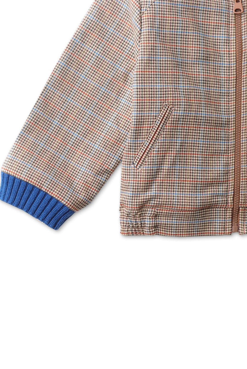 جينجرسنابس جاكيت أطفالي كاروهات بياقة وأساور أكمام مطاط متعدد الألوان