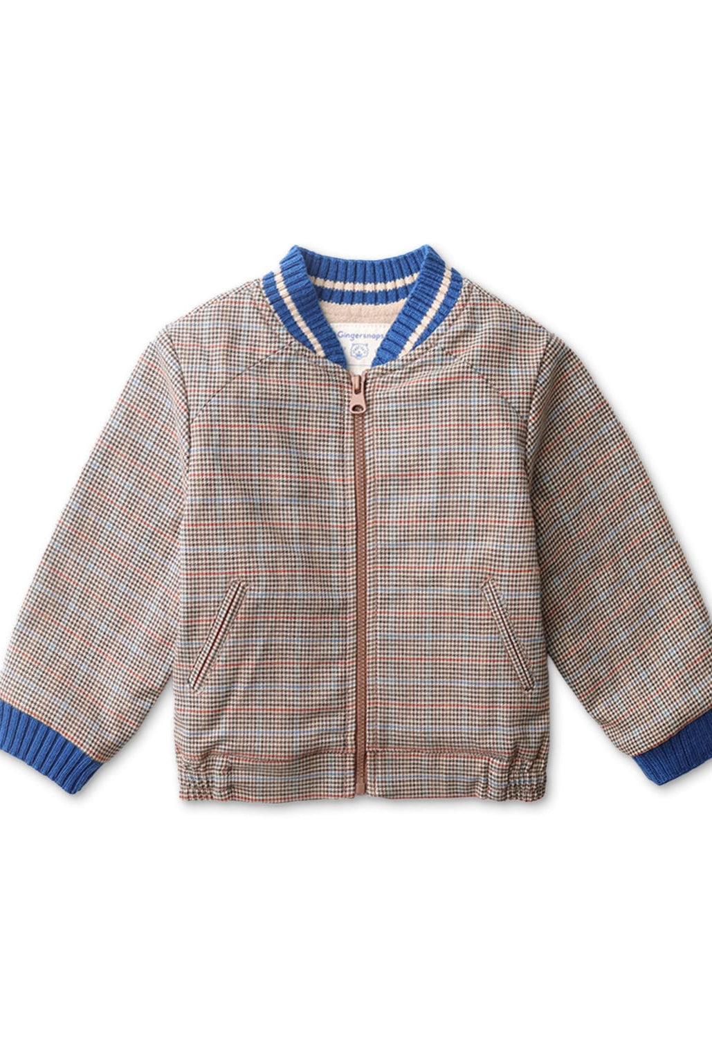 جينجرسنابس جاكيت أطفالي كاروهات بياقة وأساور أكمام مطاط متعدد الألوان