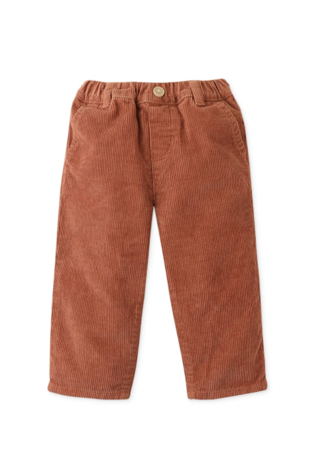 جينجرسنابس بنطلون أطفالي سادة مضلع بني