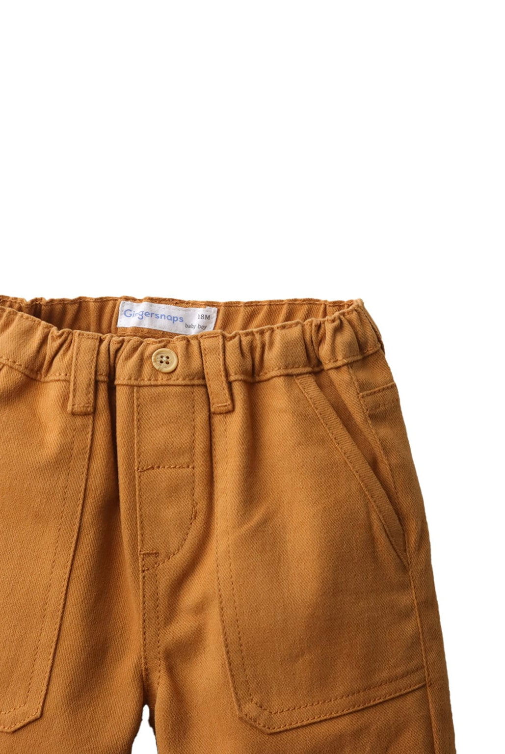 جينجرسنابس بنطلون أطفالي سادة بجيوب كبيرة بني