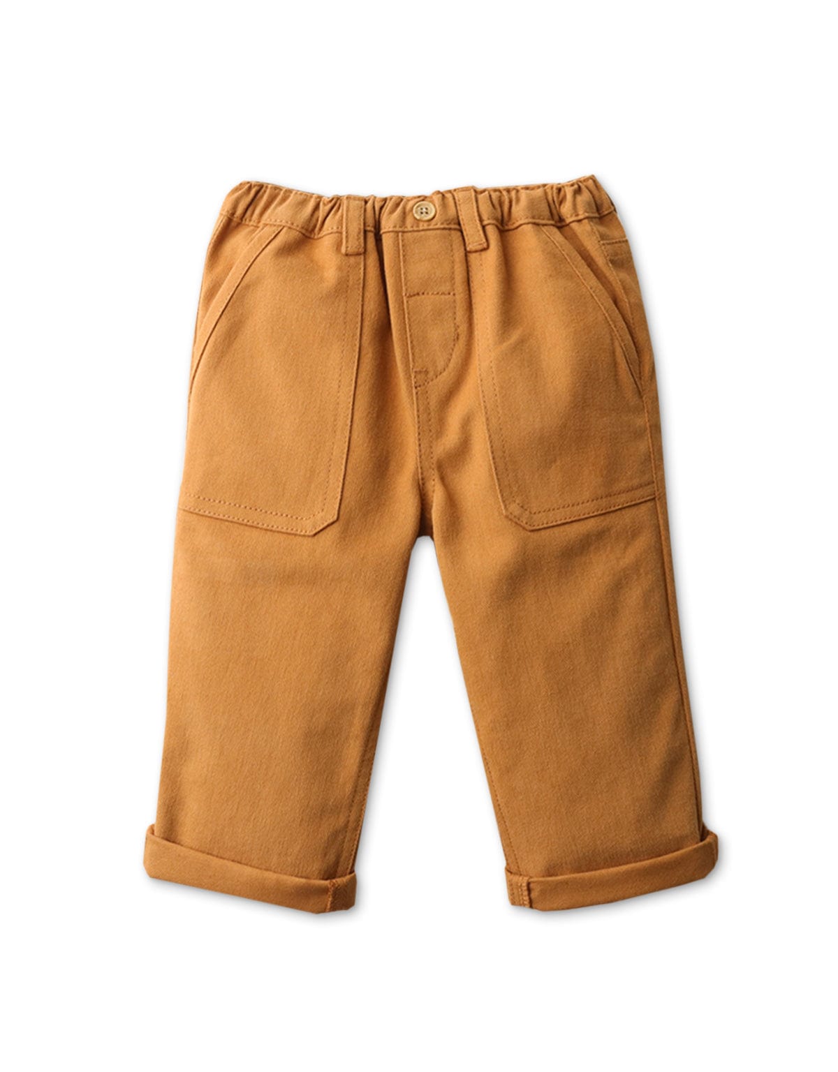 جينجرسنابس بنطلون أطفالي سادة بجيوب كبيرة بني