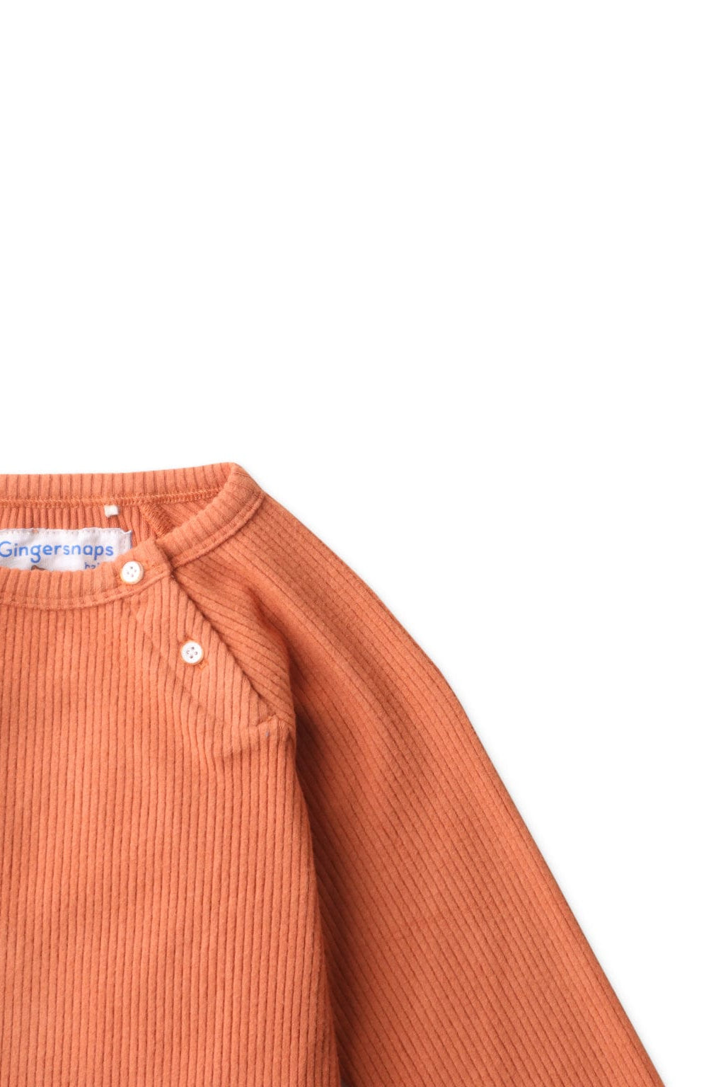 جينجرسنابس تيشرت ولادي اطفالي سادة بازرار عالجنب بني