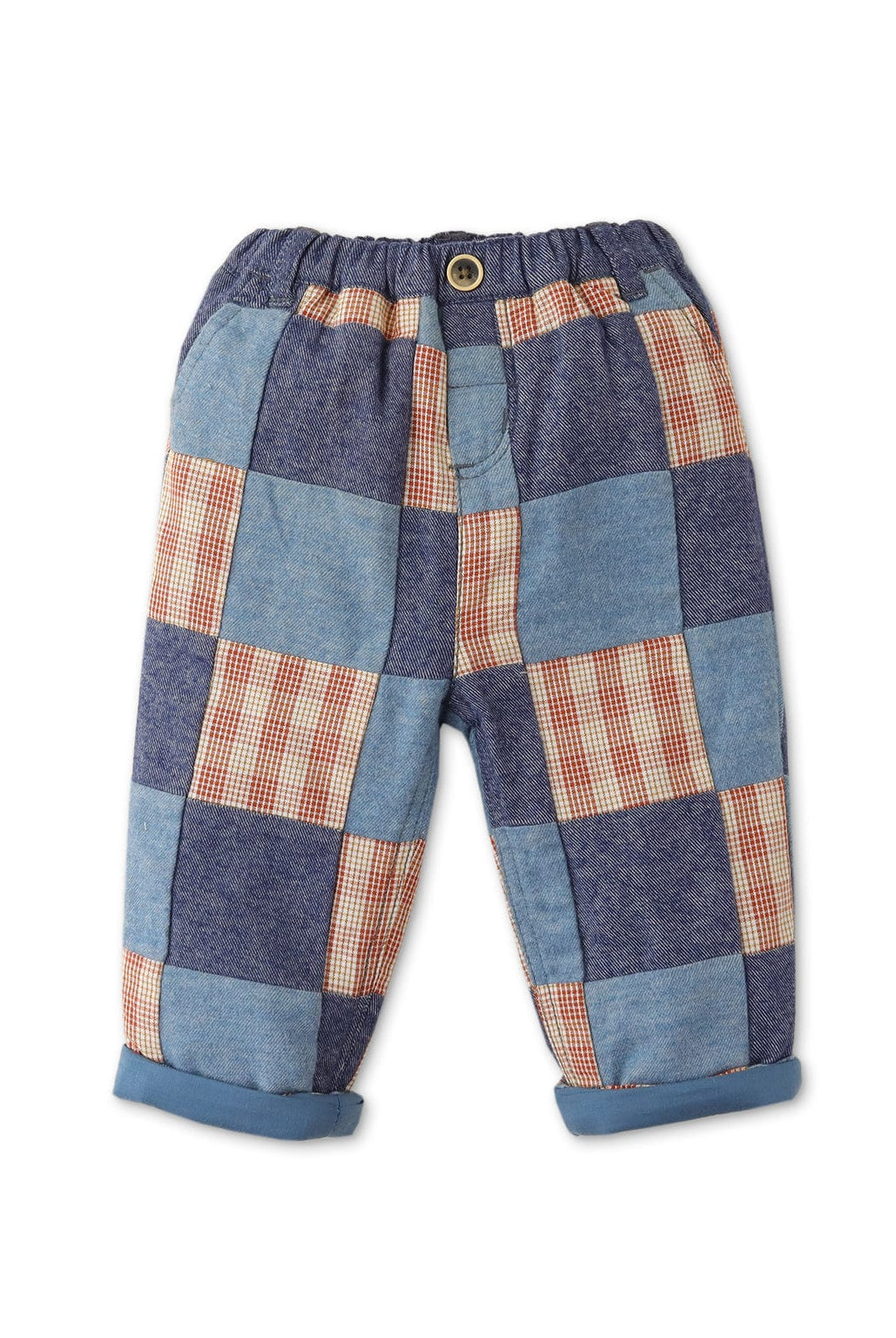 جينجرسنابس بنطلون أطفالي كاروهات كبيرة متعدد الألوان