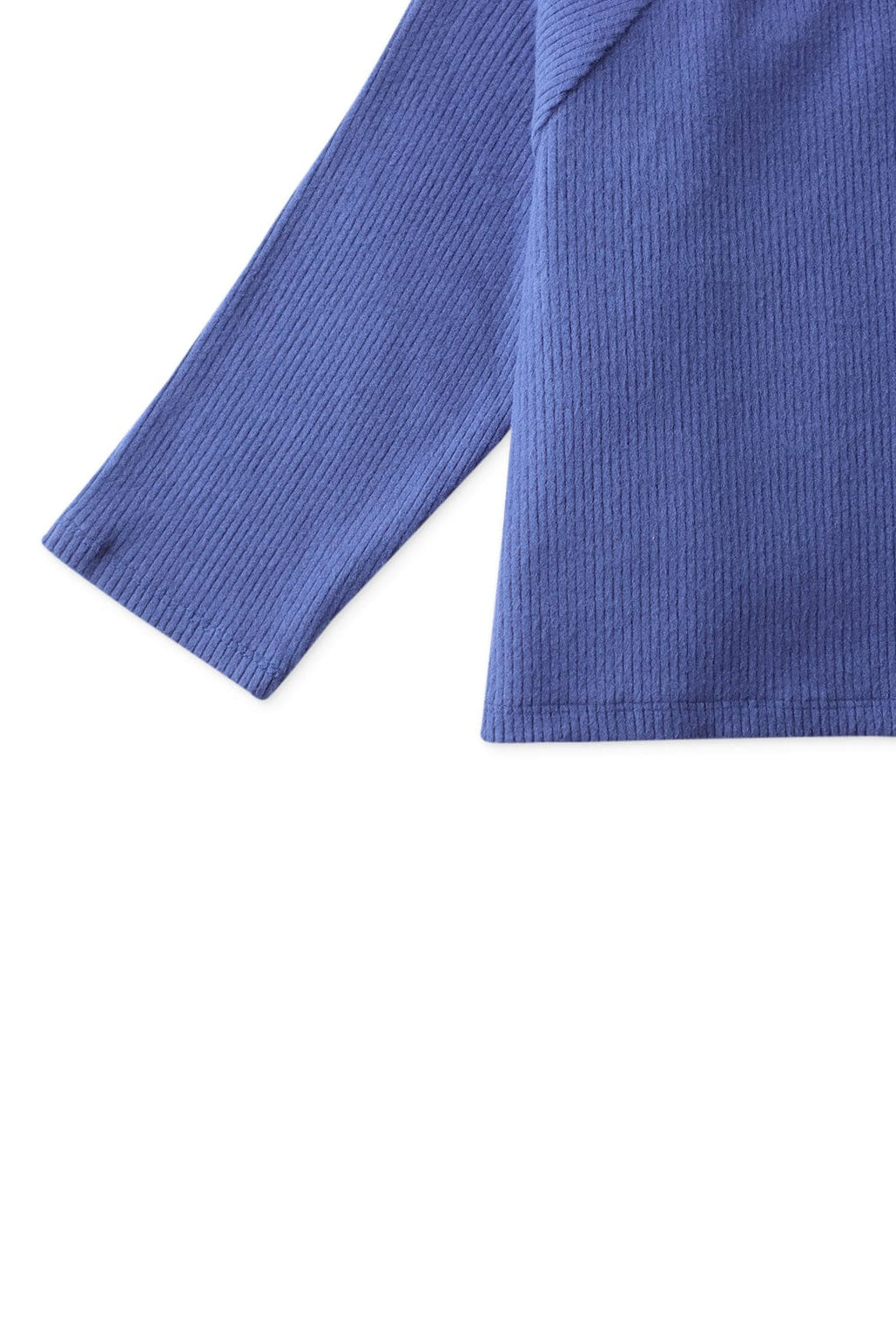 جينجرسنابس تيشرت ولادي اطفالي سادة بازرار عالجنب أزرق