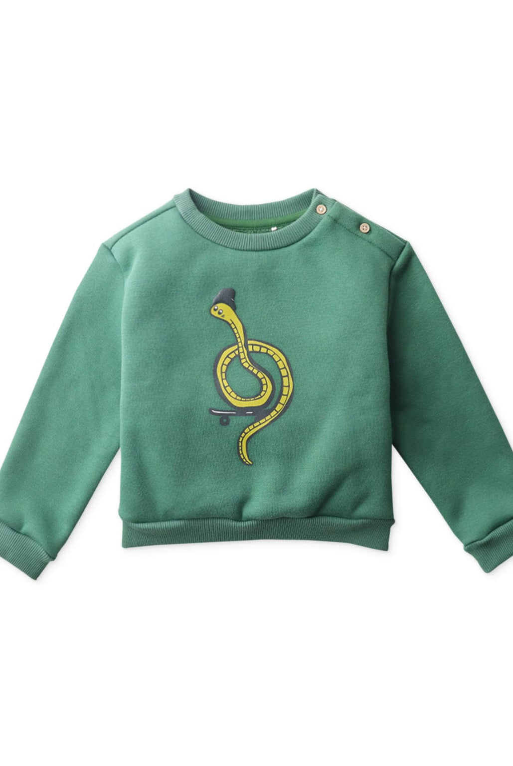 جينجرسنابس بلوفر اطفالي برسمة ثعبان أخضر