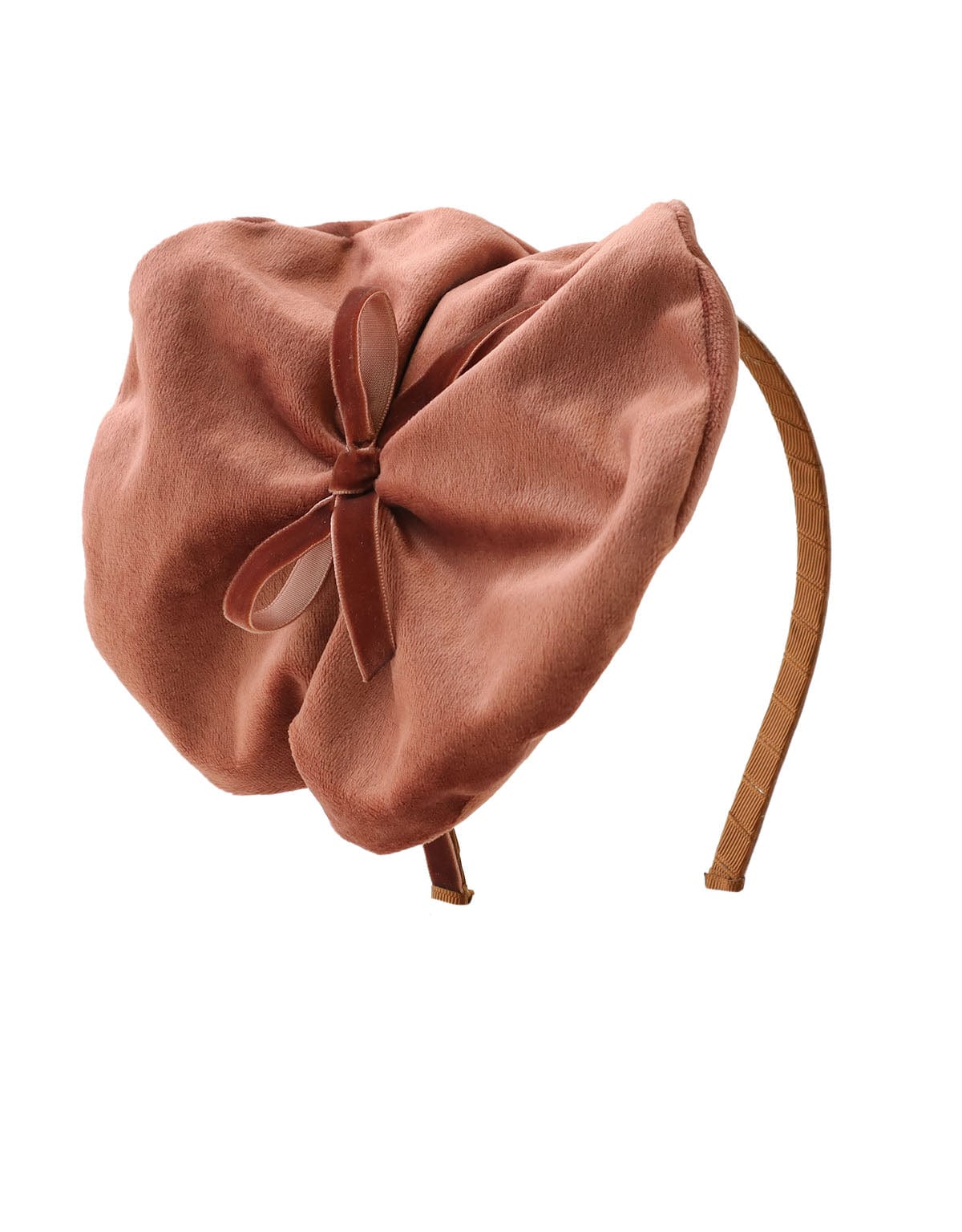 جينجرسنابس توكة طوق بناتي مخملة بني