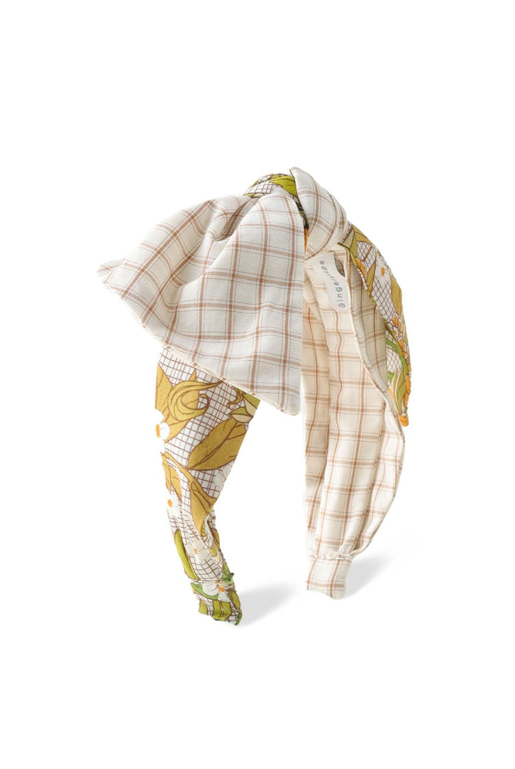 جينجرسنابس طوق بفيوكة مربعات ملونة بناتي متعدد الألوان