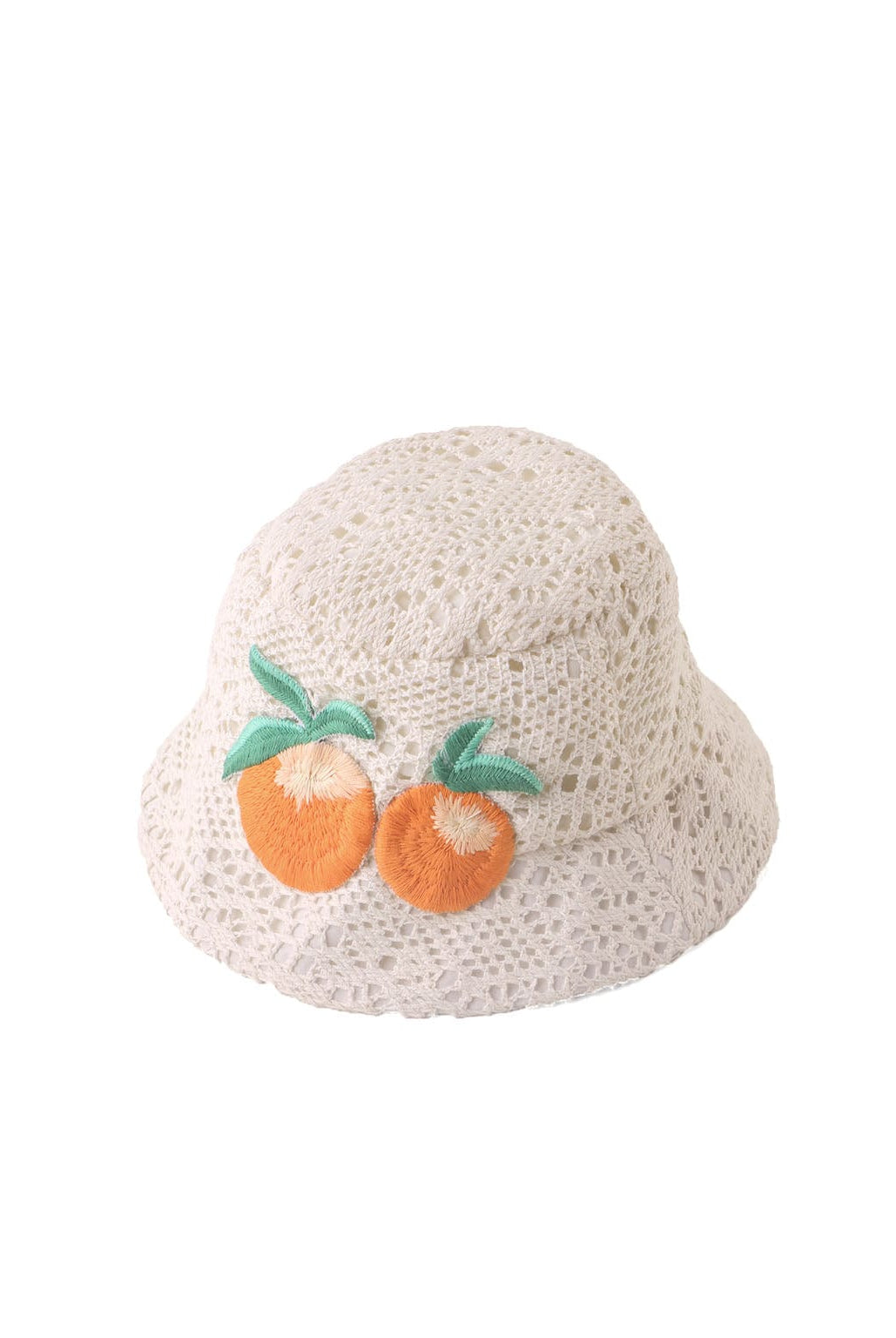 جينجرسنابس قبعة مخرمة بناتي مزين بتطريز