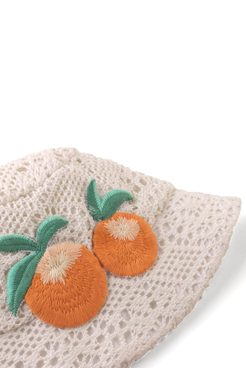 جينجرسنابس قبعة مخرمة بناتي مزين بتطريز