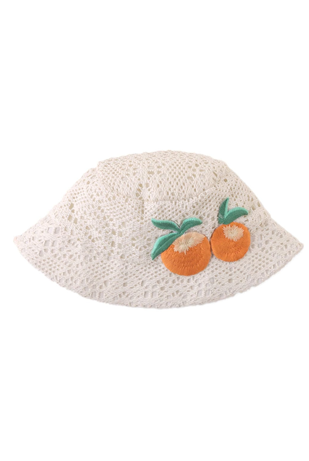 جينجرسنابس قبعة مخرمة بناتي مزين بتطريز