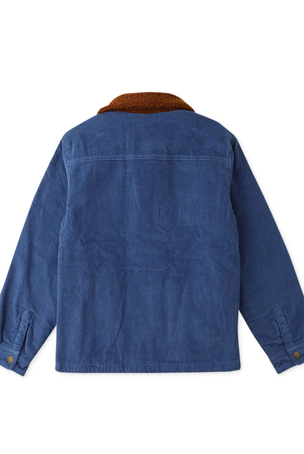 جينجرسنابس جاكيت ولادي خفيف قطيفة مضلع أزرق