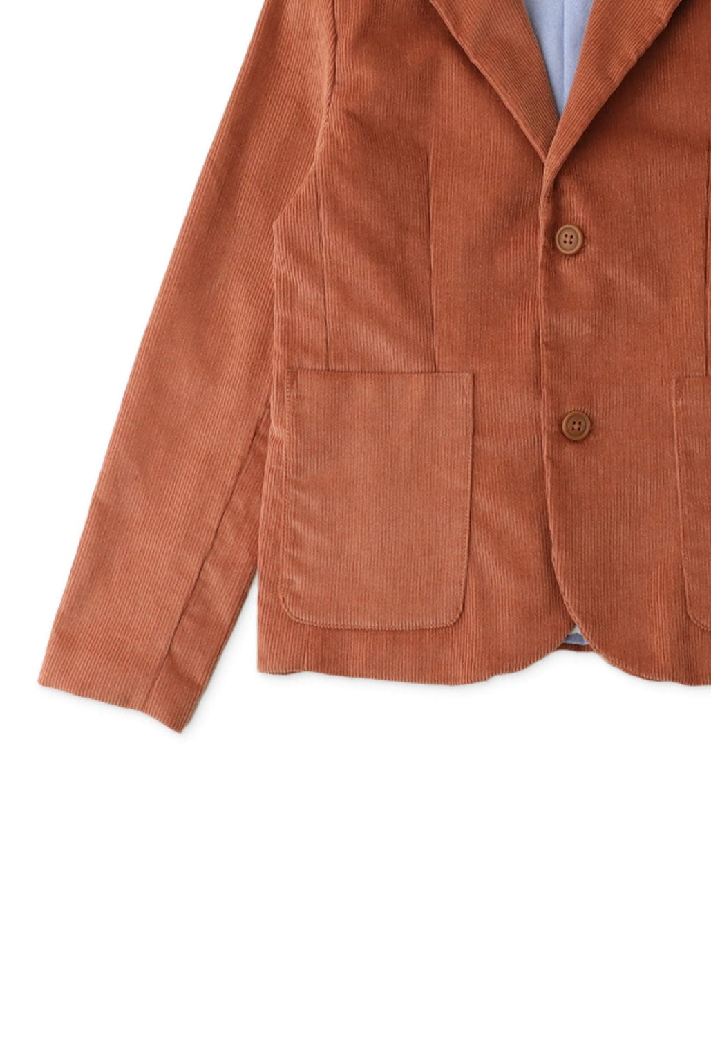 جينجرسنابس جاكيت ولادي خفيف مضلع تصميم بليزر بني