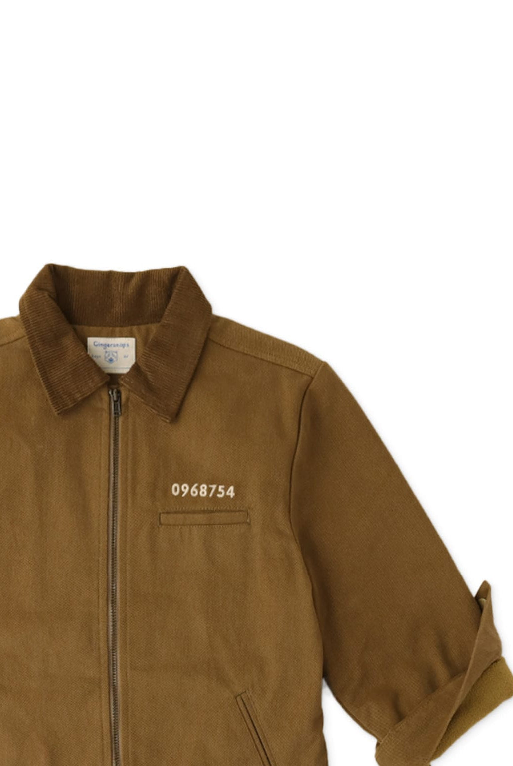 جينجرسنابس جاكيت ولادي خفيف بسحاب أمامي أخضر