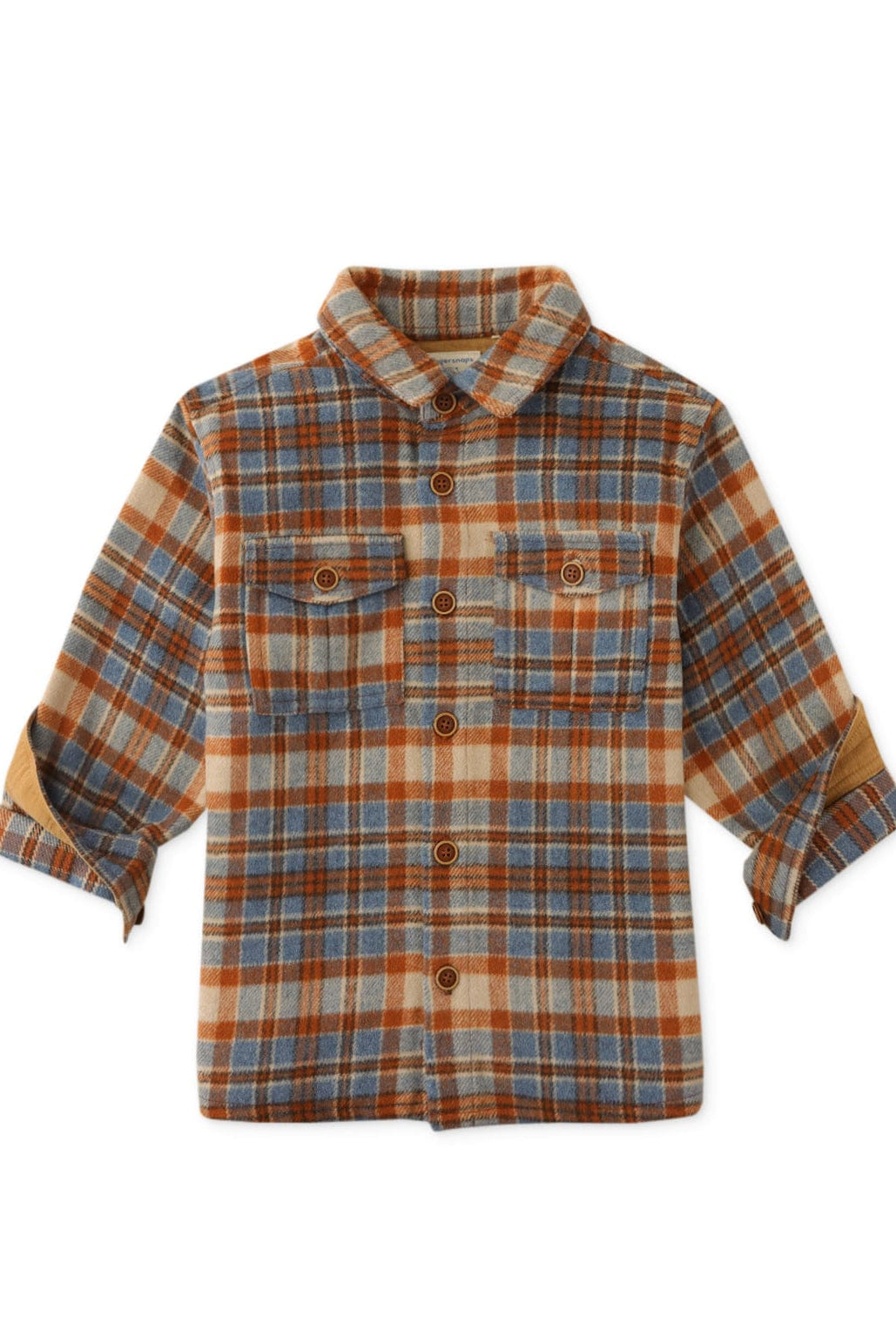 جينجرسنابس جاكيت ولادي خفيف كاروهات ببجيب على الصدر متعدد الألوان