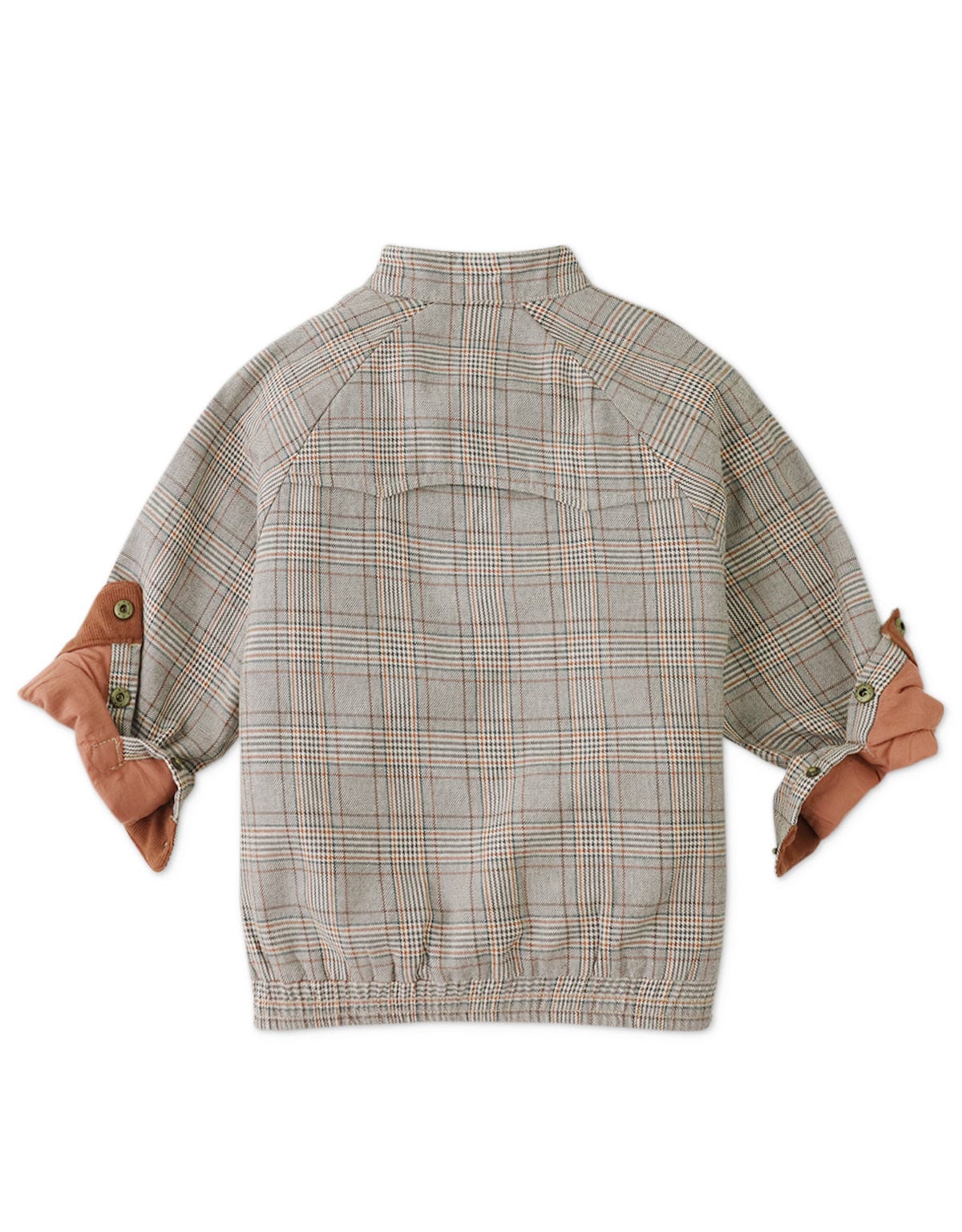 جينجرسنابس جاكيت منسوج للأولاد منقوش بسحاب بني