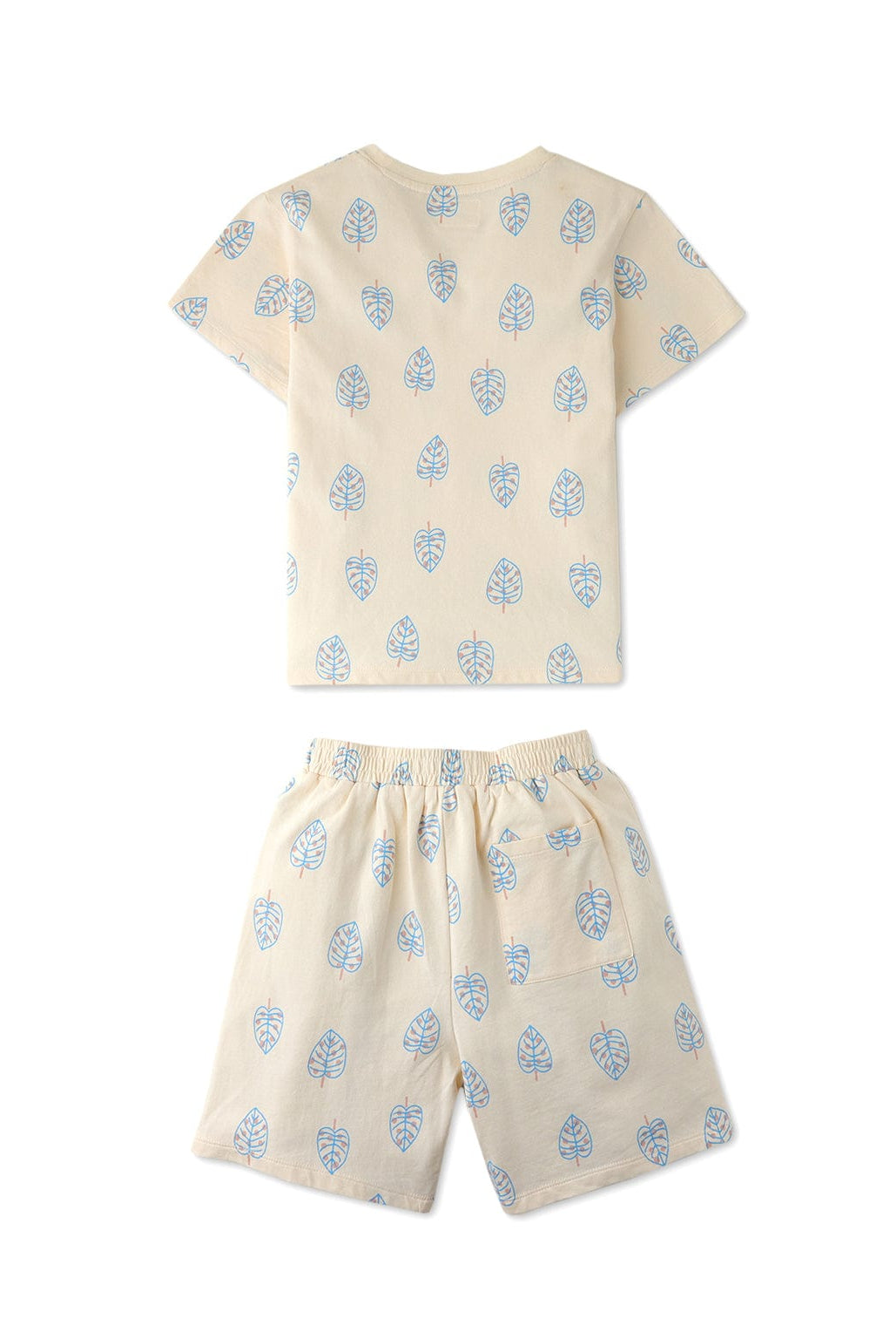 جينجرسنابس شورت ولادي مشجرة برباط أبيض