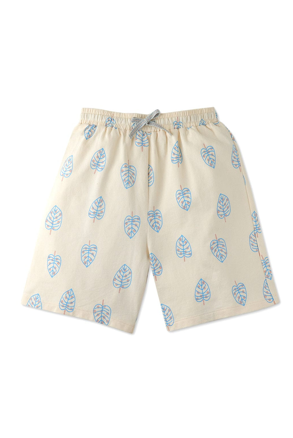 جينجرسنابس شورت ولادي مشجرة برباط أبيض