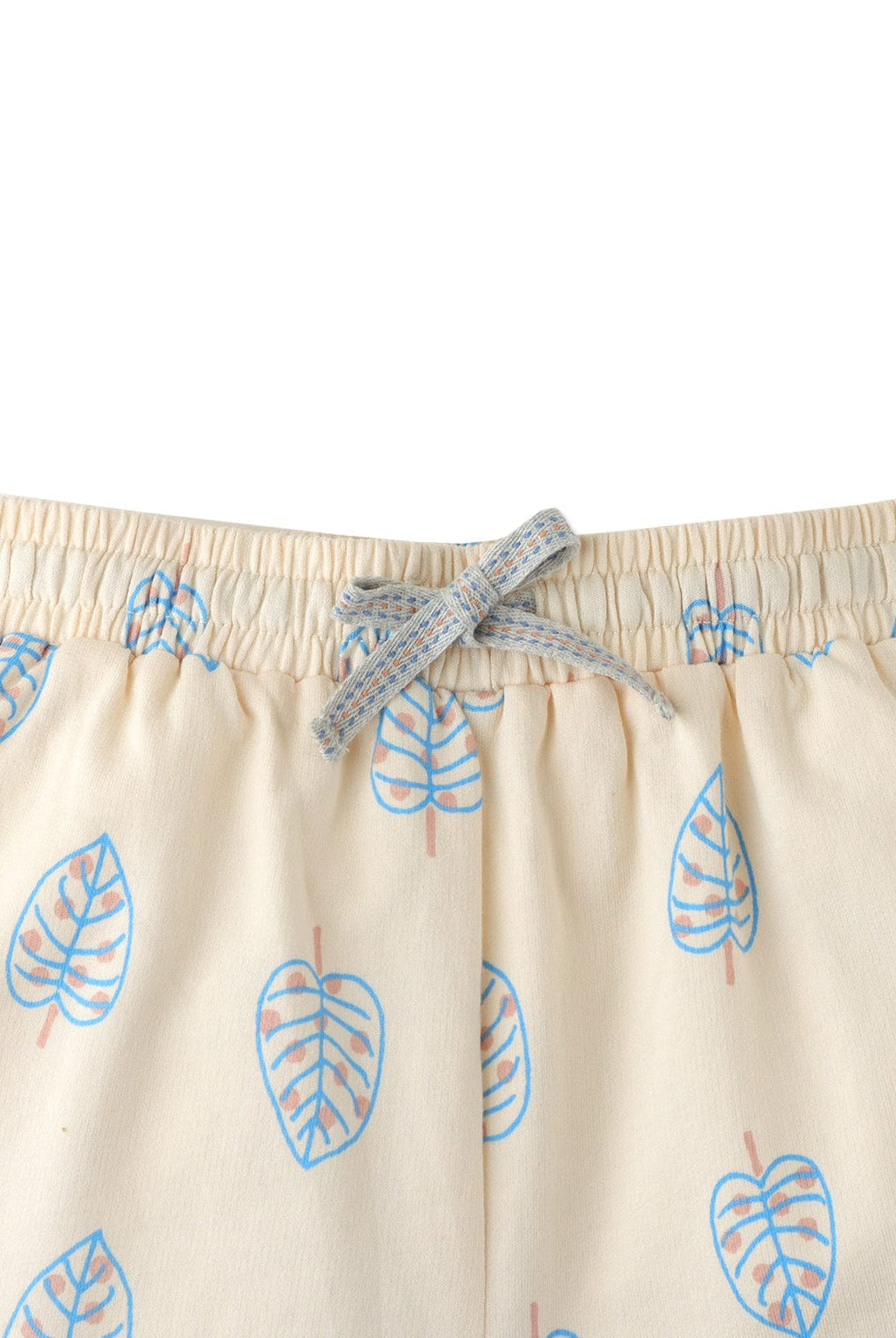 جينجرسنابس شورت ولادي مشجرة برباط أبيض