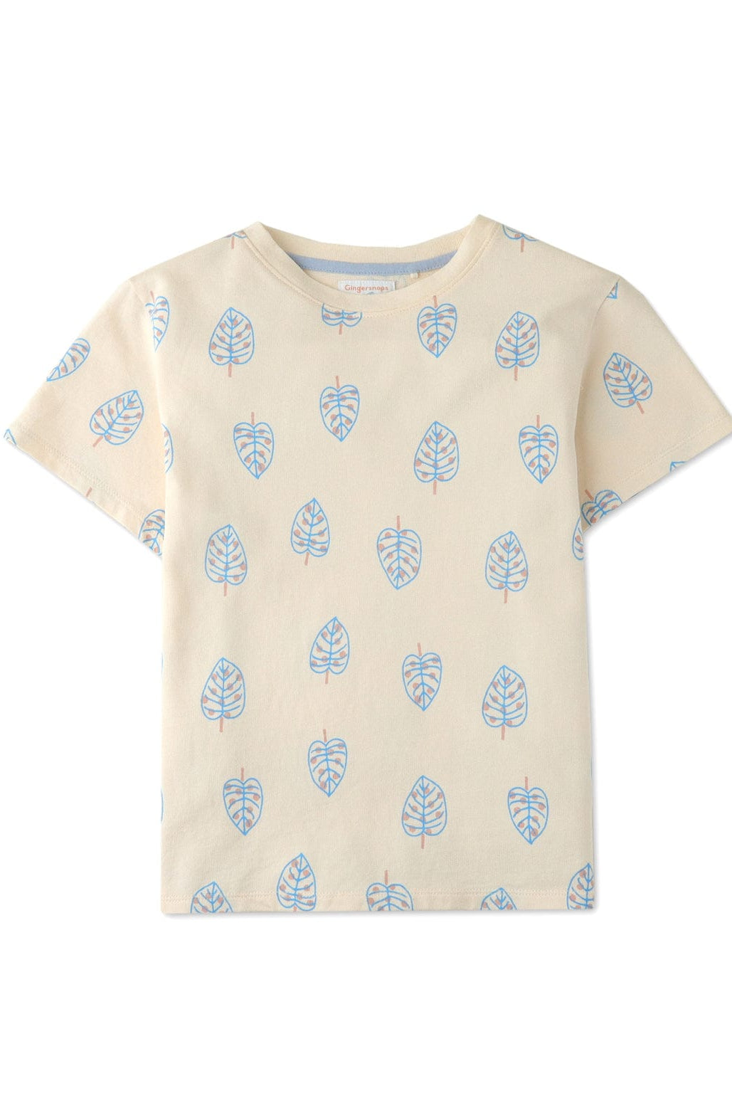 جينجرسنابس شورت ولادي مشجرة برباط أبيض