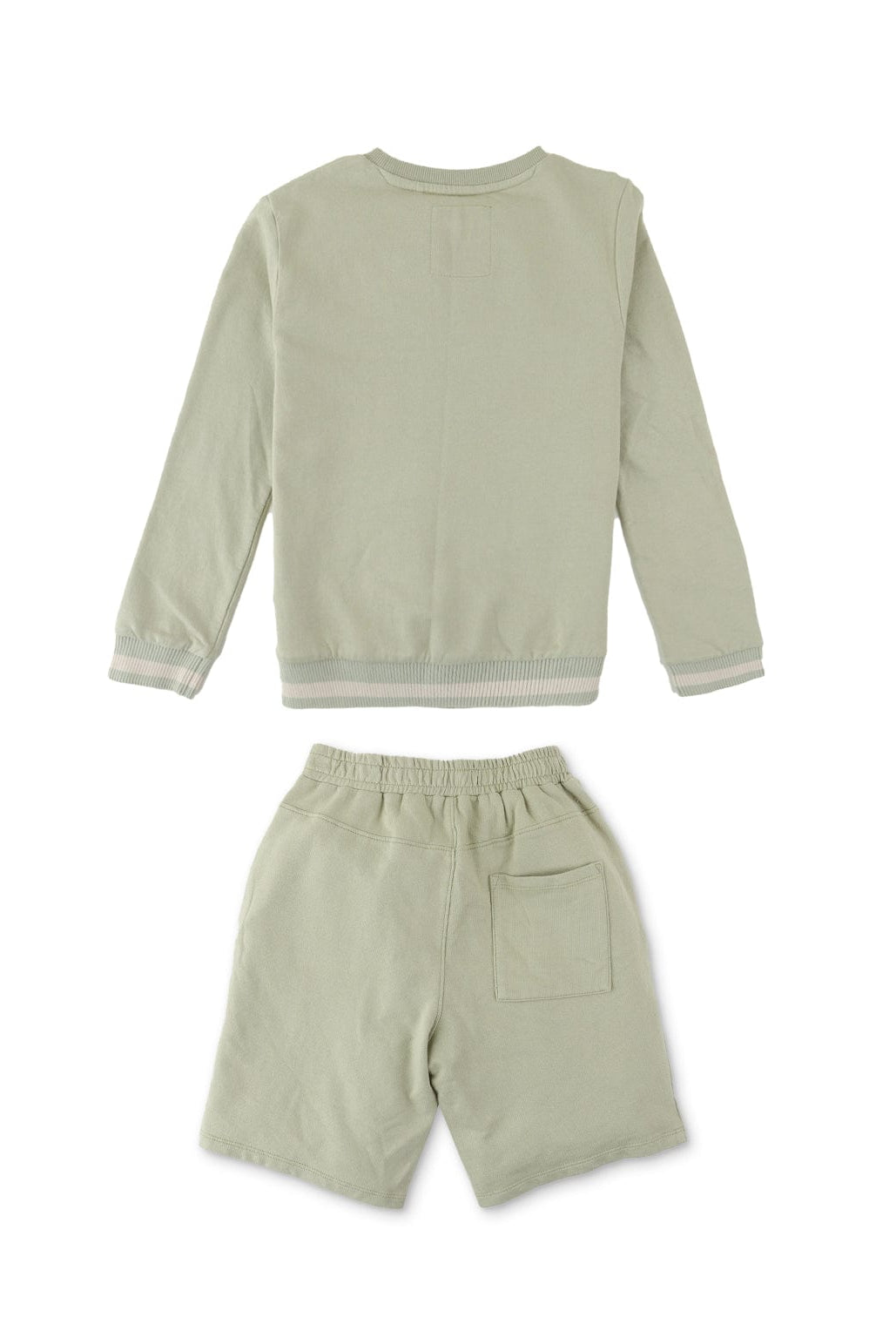 جينجرسنابس طقم شورت ولادي وتيشيرت واسع كم طويل أخضر