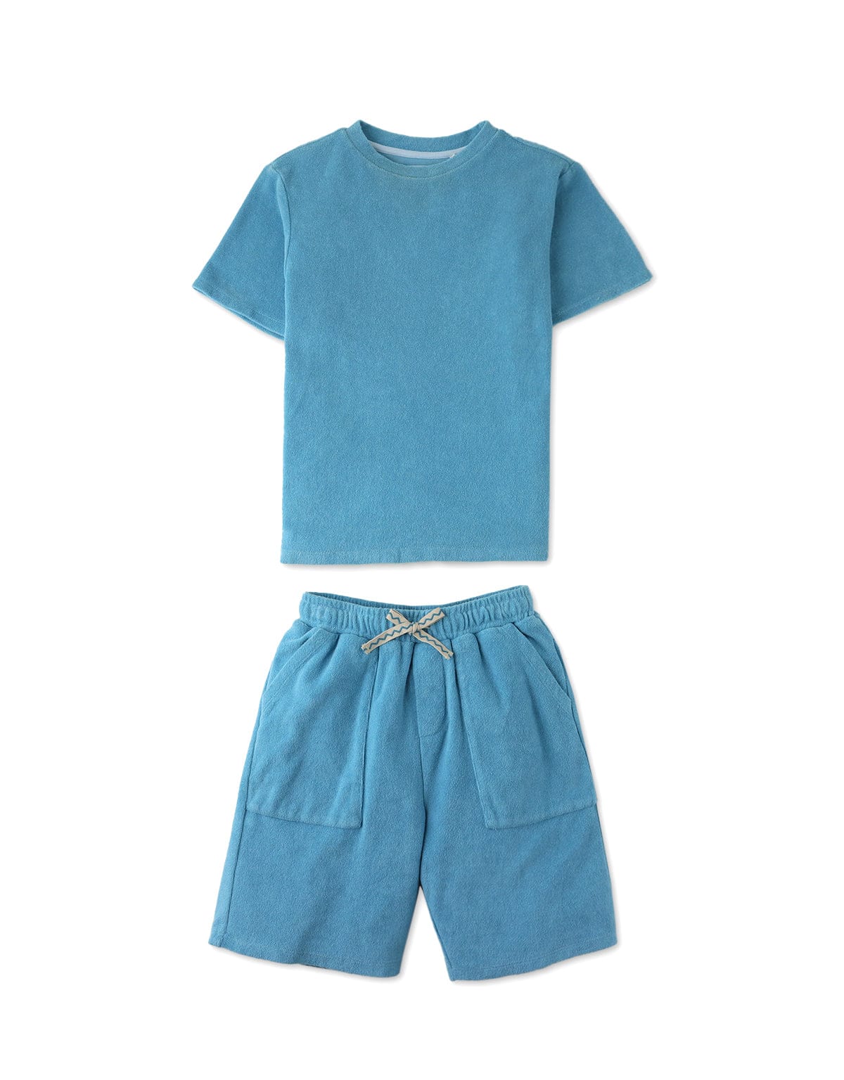 جينجرسنابس شورت ولادي سادة برباط أزرق