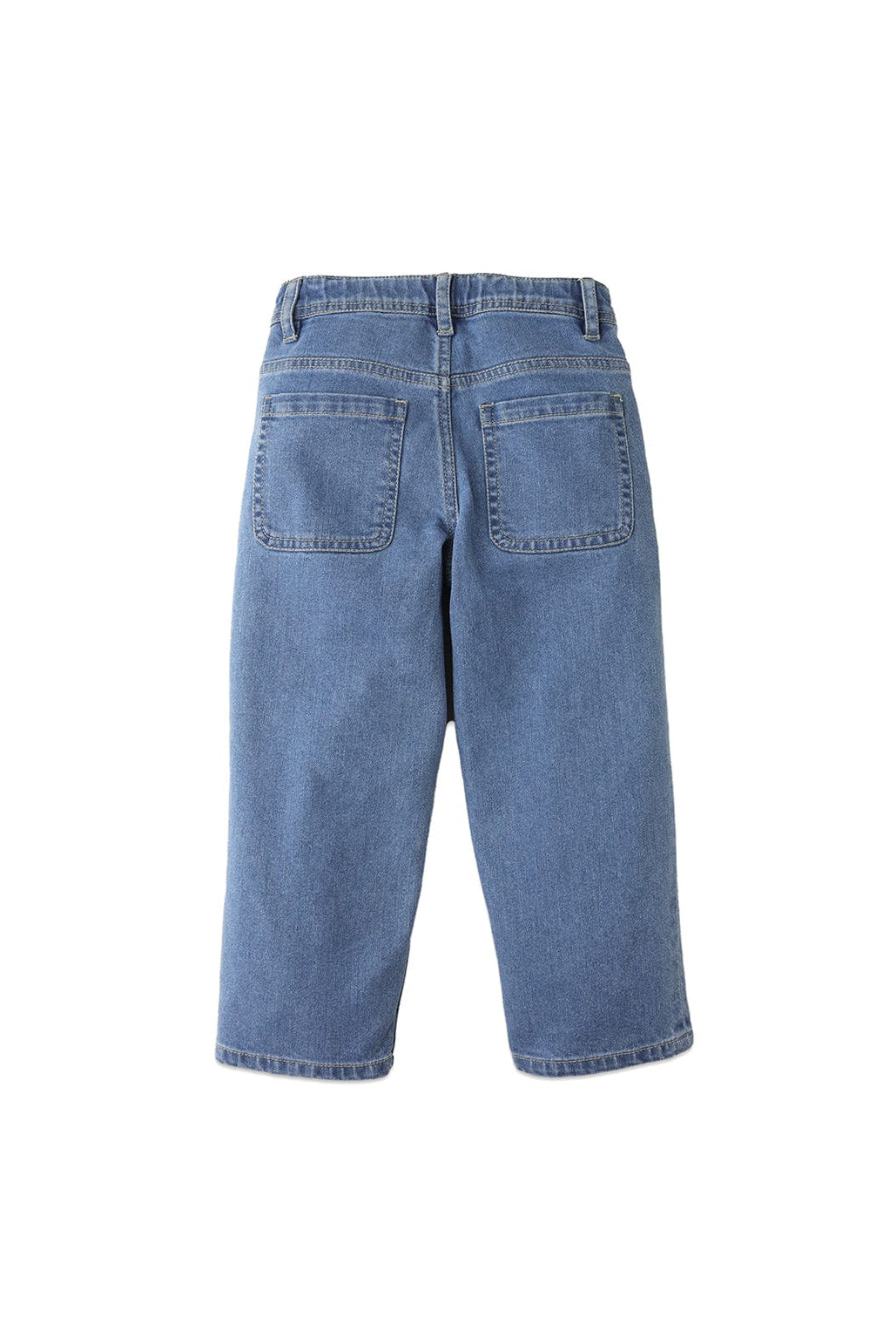 جينجرسنابس بنطلون جينز ولادي بجيوب أمامية وزرار أمامي أزرق