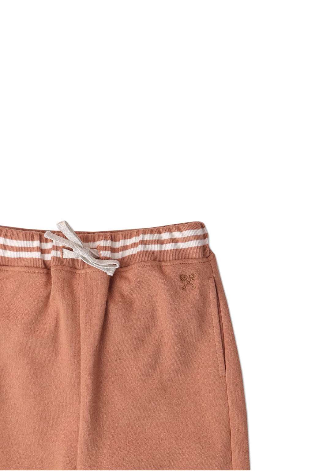 جينجرسنابس بنطلون رياضي ولادي سادة بأساور بني