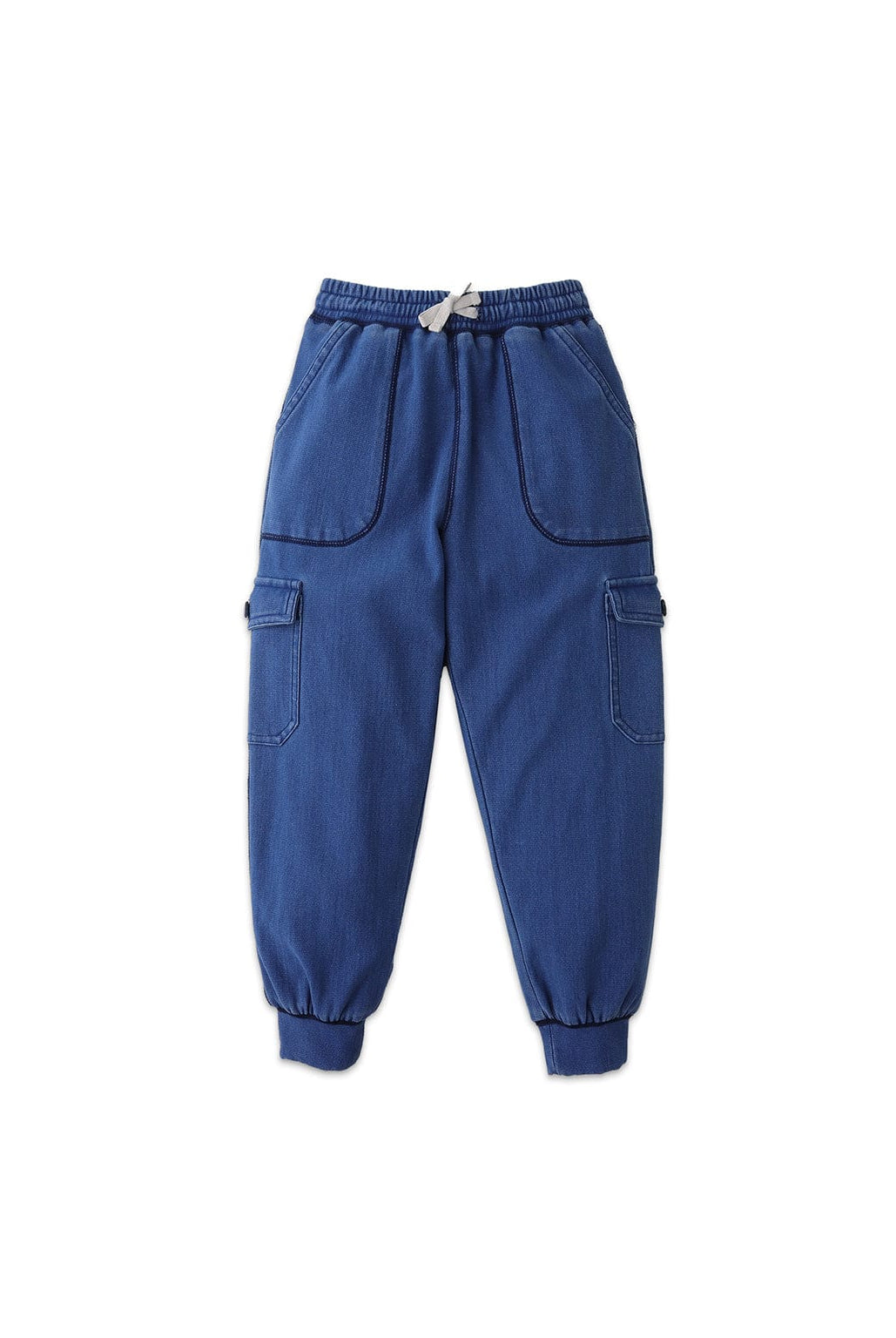 جينجرسنابس بنطلون رياضي بجيوب ولادي أزرق