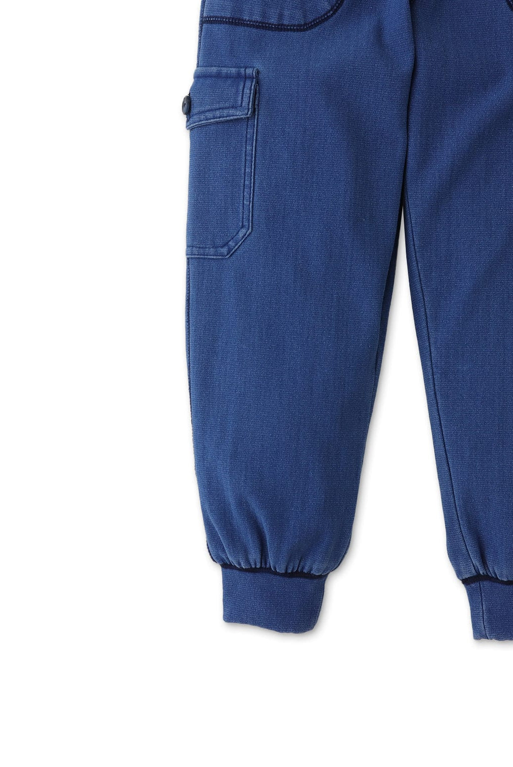 جينجرسنابس بنطلون رياضي بجيوب ولادي أزرق