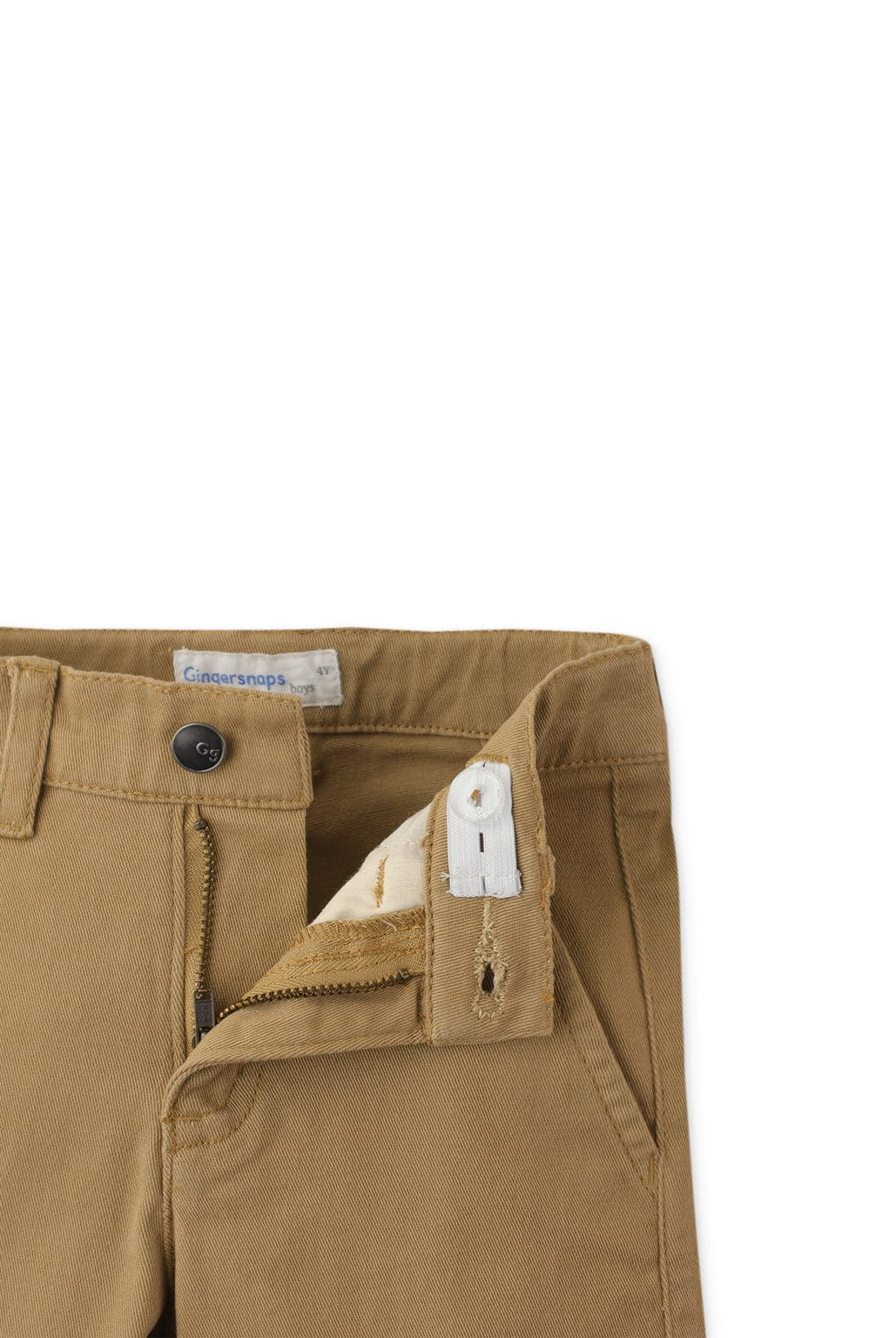 جينجرسنابس بنطلون سادة بجيب جانبي اولادي بني