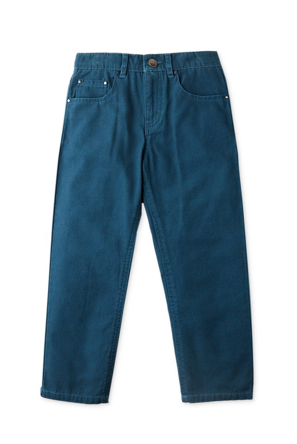 جينجرسنابس بنطلون ولادي سادة بجيوب جانبية أزرق