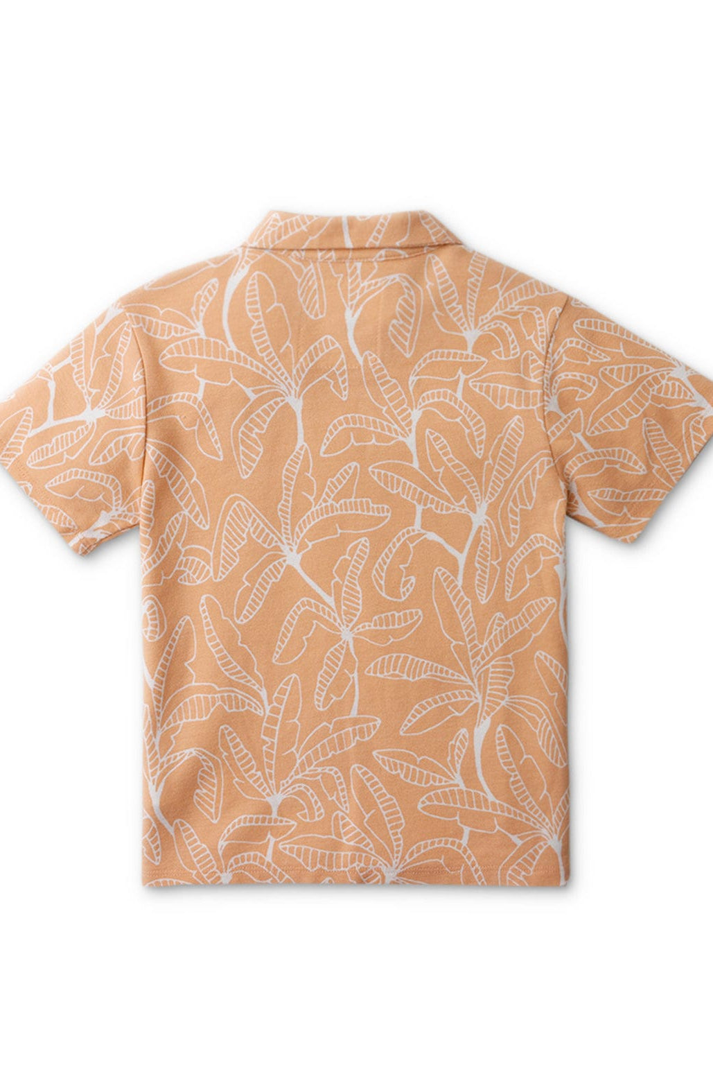 جينجرسنابس تيشيرت بولو برتقالي أولادي مشجر نص كم برتقالي