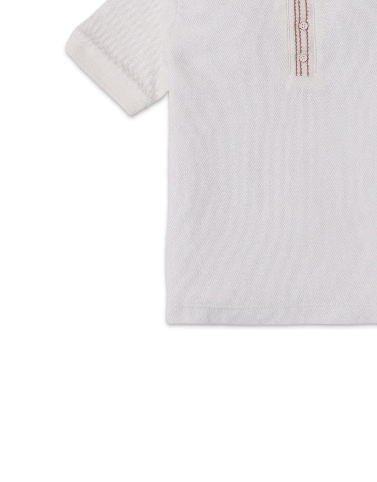 جينجرسنابس تيشيرت بولو بياقة نص كم ولادي أوف وايت