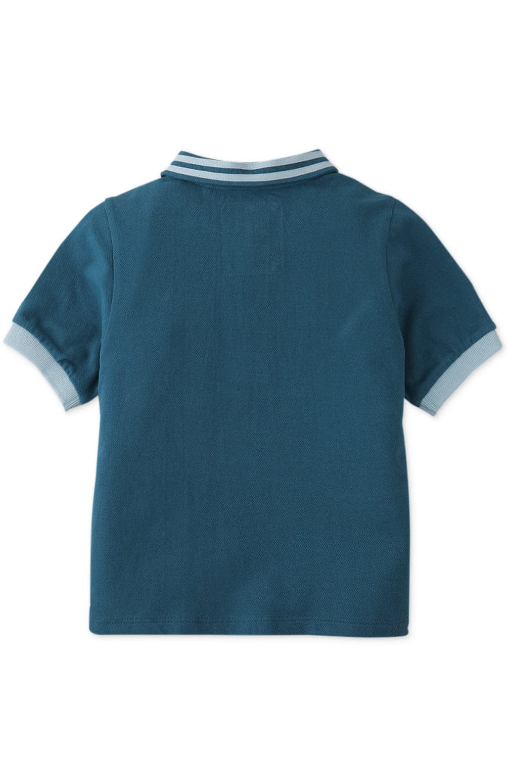 جينجرسنابس تيشيرت ولادي بولو نص كم بجيب على الصدر - أزرق