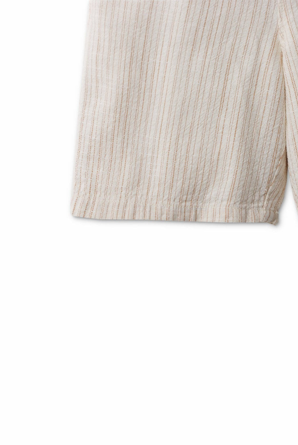 جينجرسنابس شورت ولادي مضلع بأزرار أمامية بيج