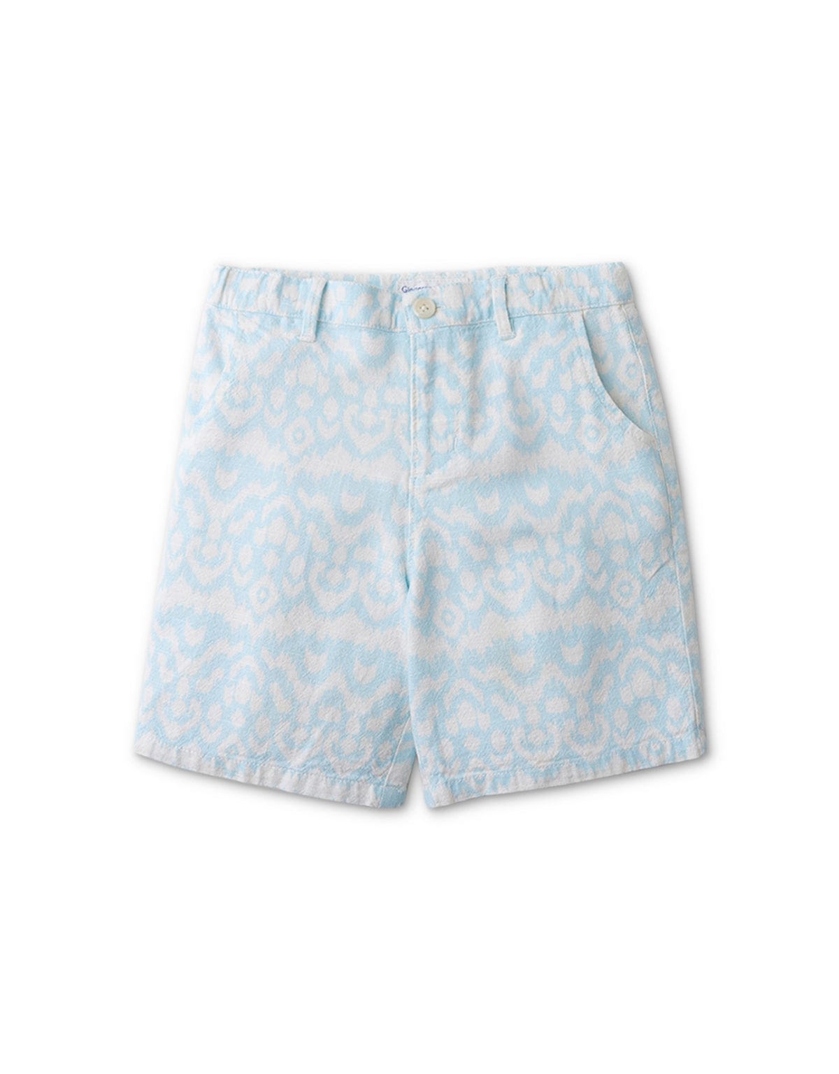 جينجرسنابس شورت منقوش بجيوب جانبية أولادي أزرق