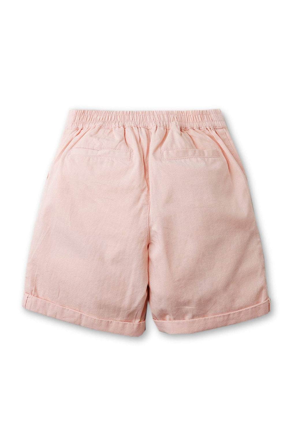 جينجرسنابس شورت ولادي سادة برباط نفس اللون وردي