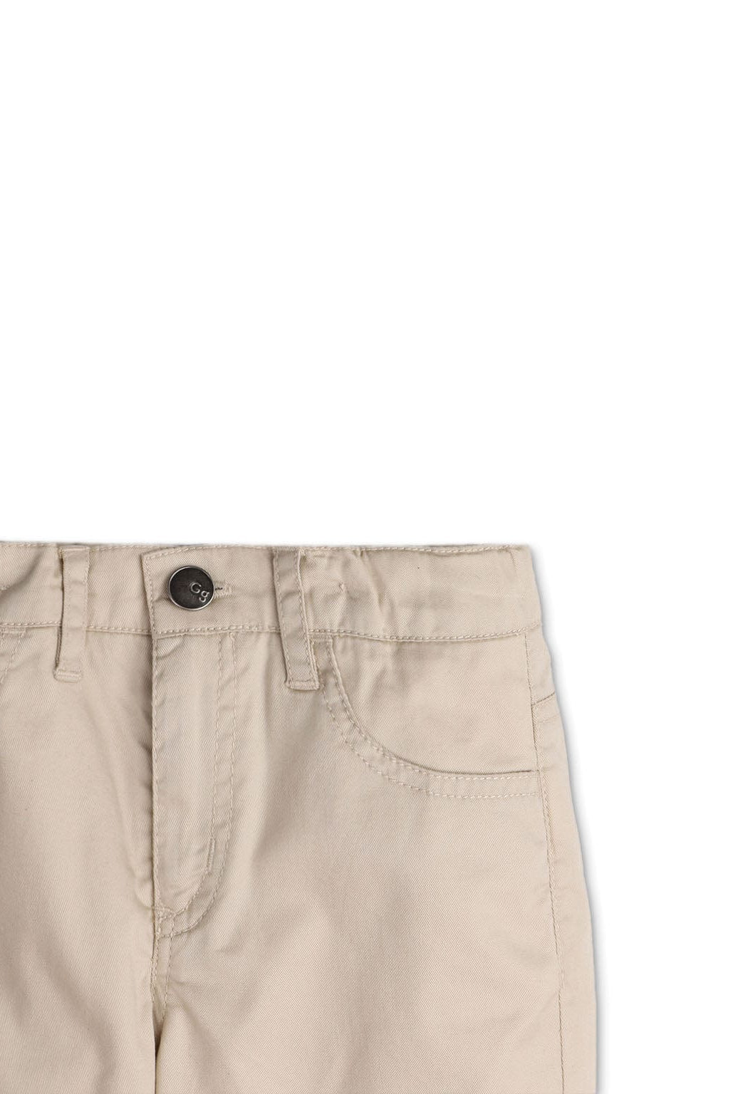 جينجرسنابس شورت أولادي بسحاب بجيوب سادة بيج