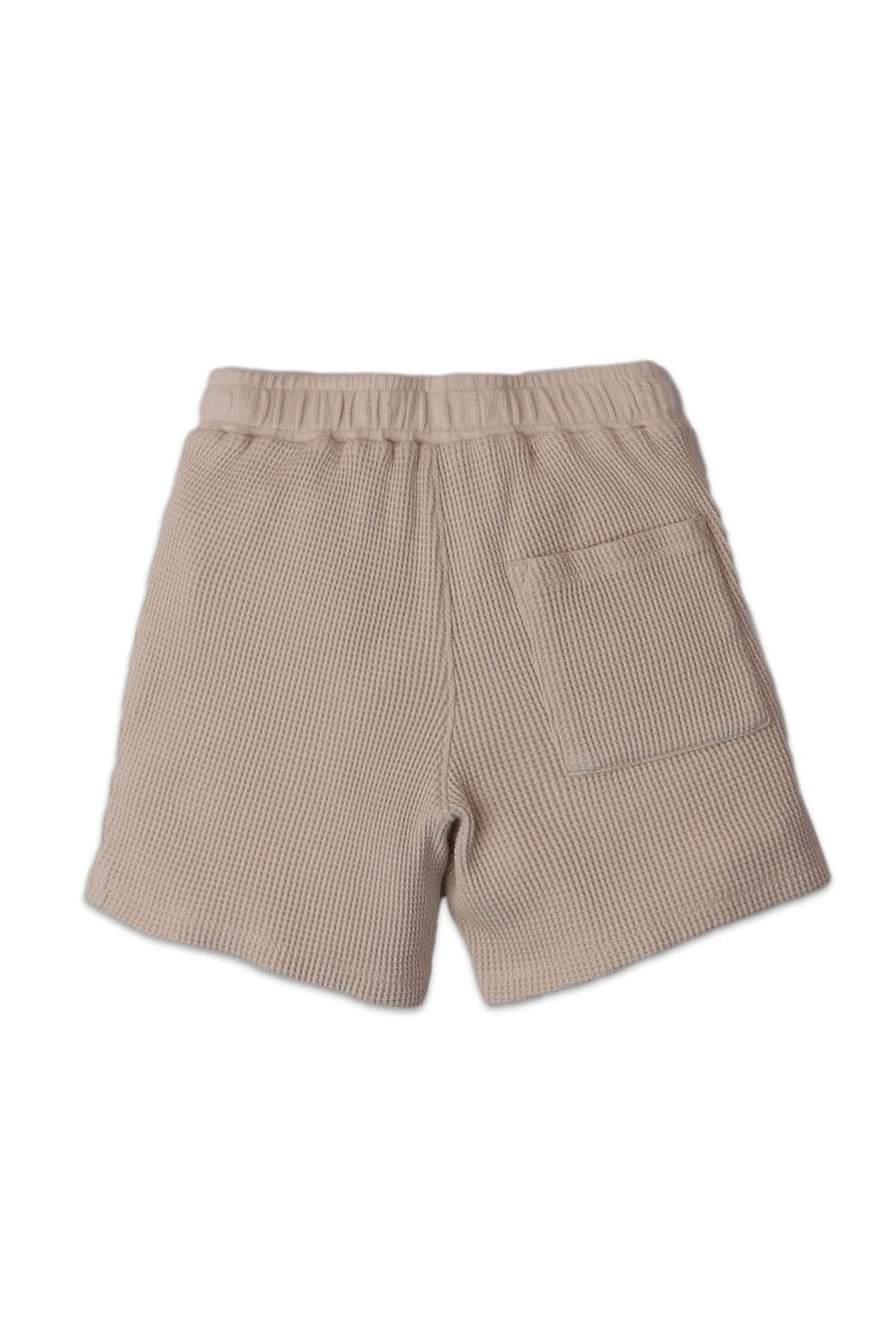 جينجرسنابس شورت أولادي مضلع بجيوب جانبية ورباط أمامي بيج